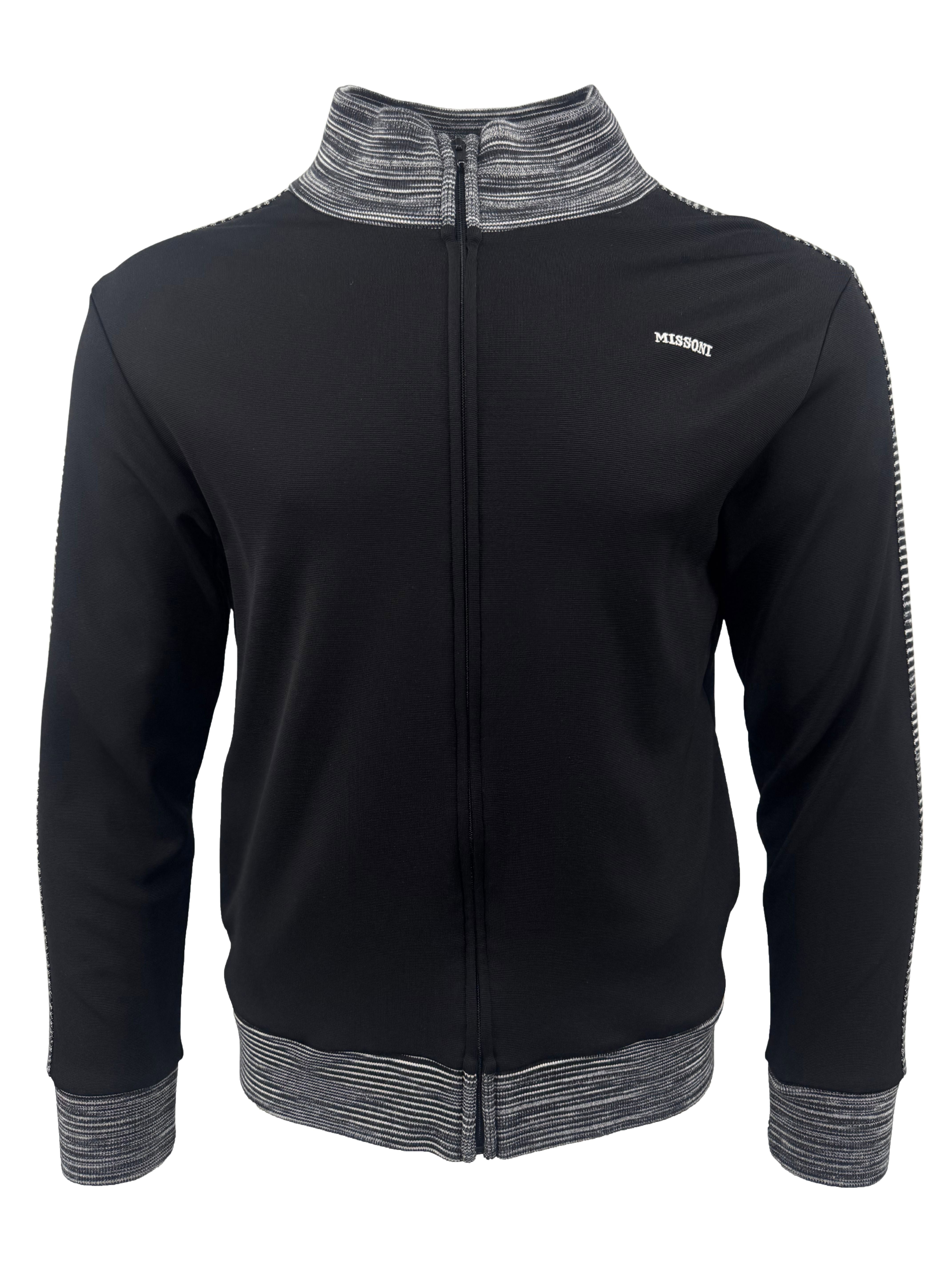 Missoni Stripe Track Jacket - Black Missoni
