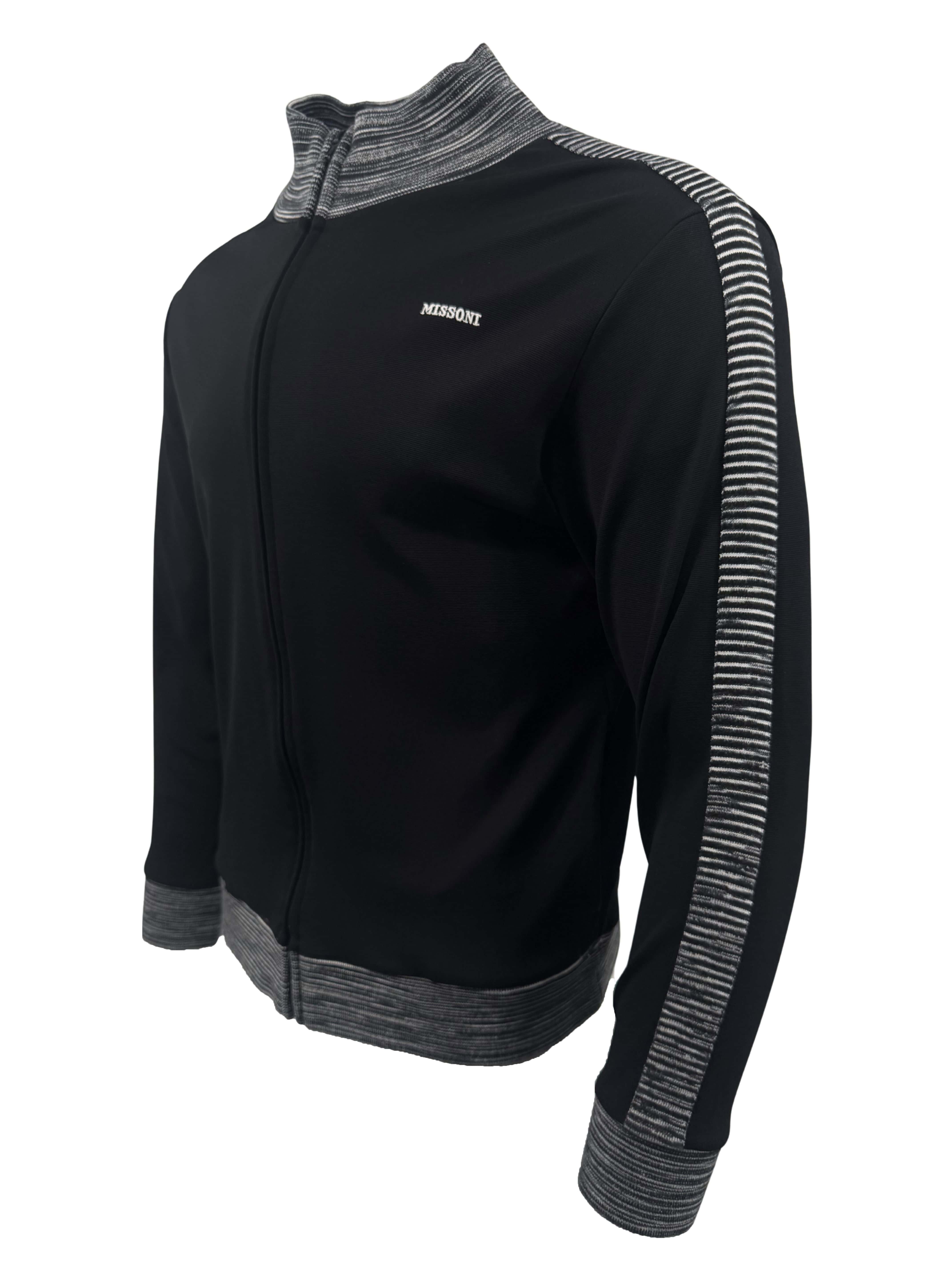 Missoni Stripe Track Jacket - Black Missoni