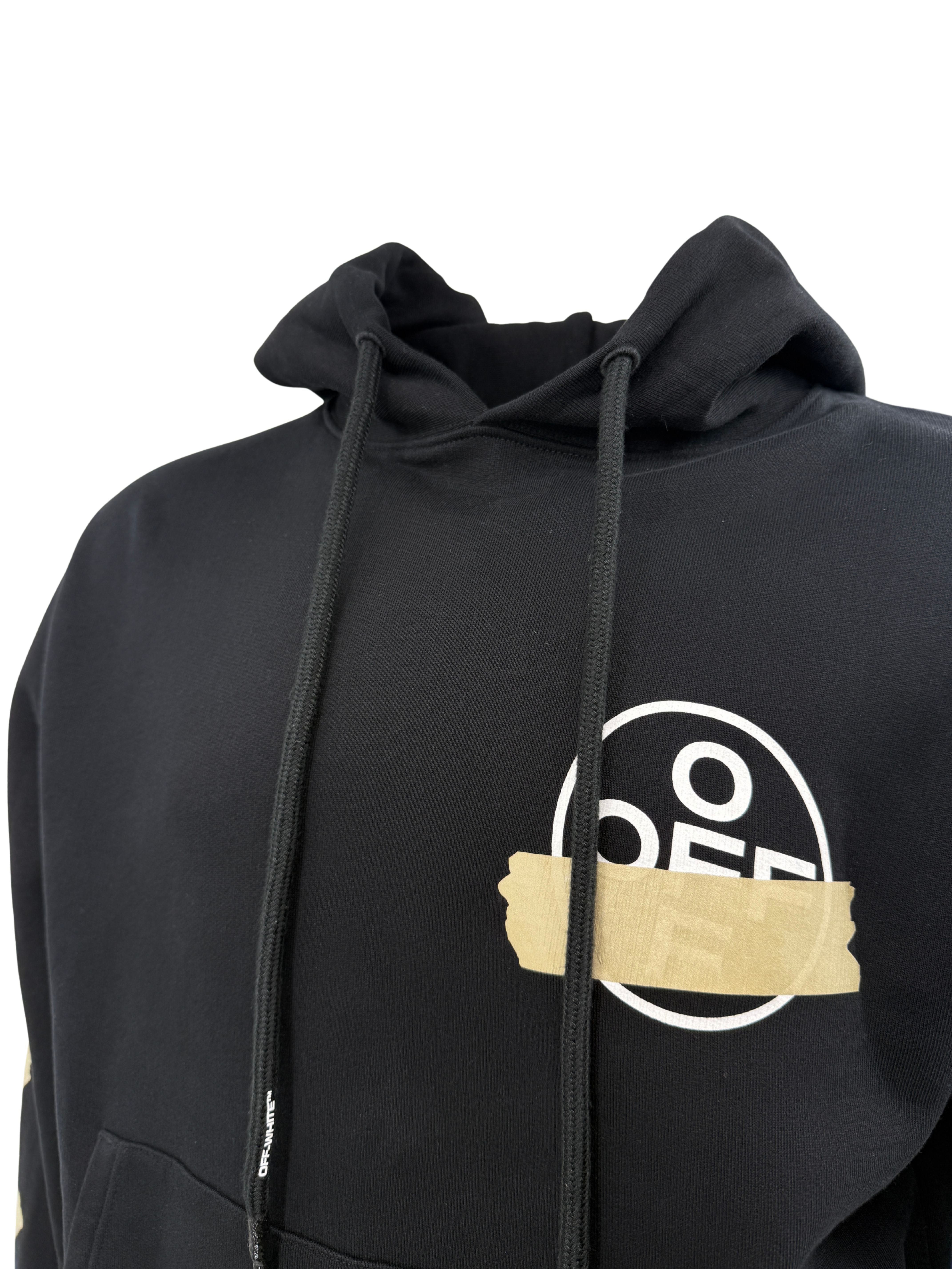 Off-White Tape Arrows Hoodie - Black Off-White