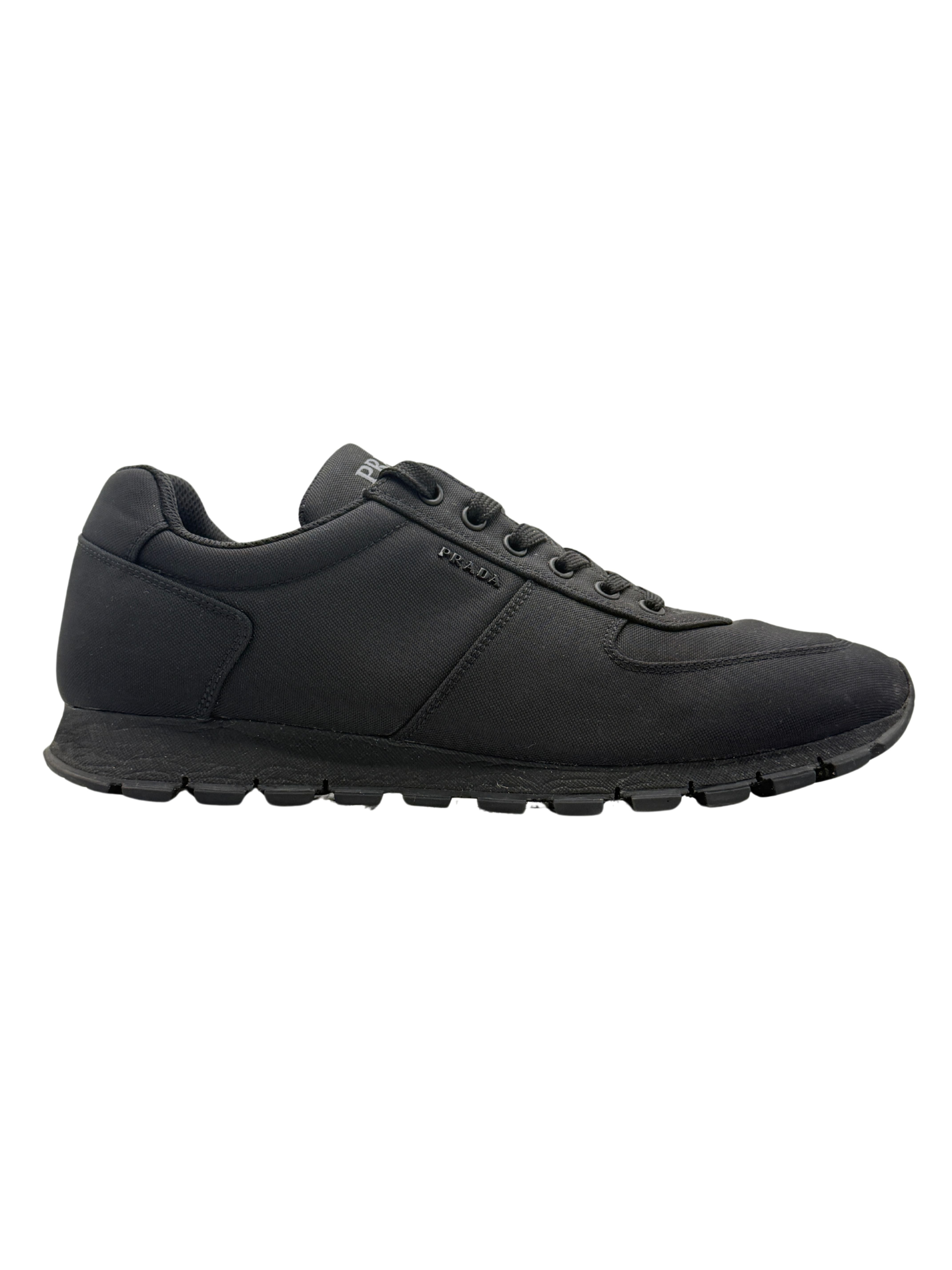 Prada Re-Nylon Low Top Trainers - Black Prada