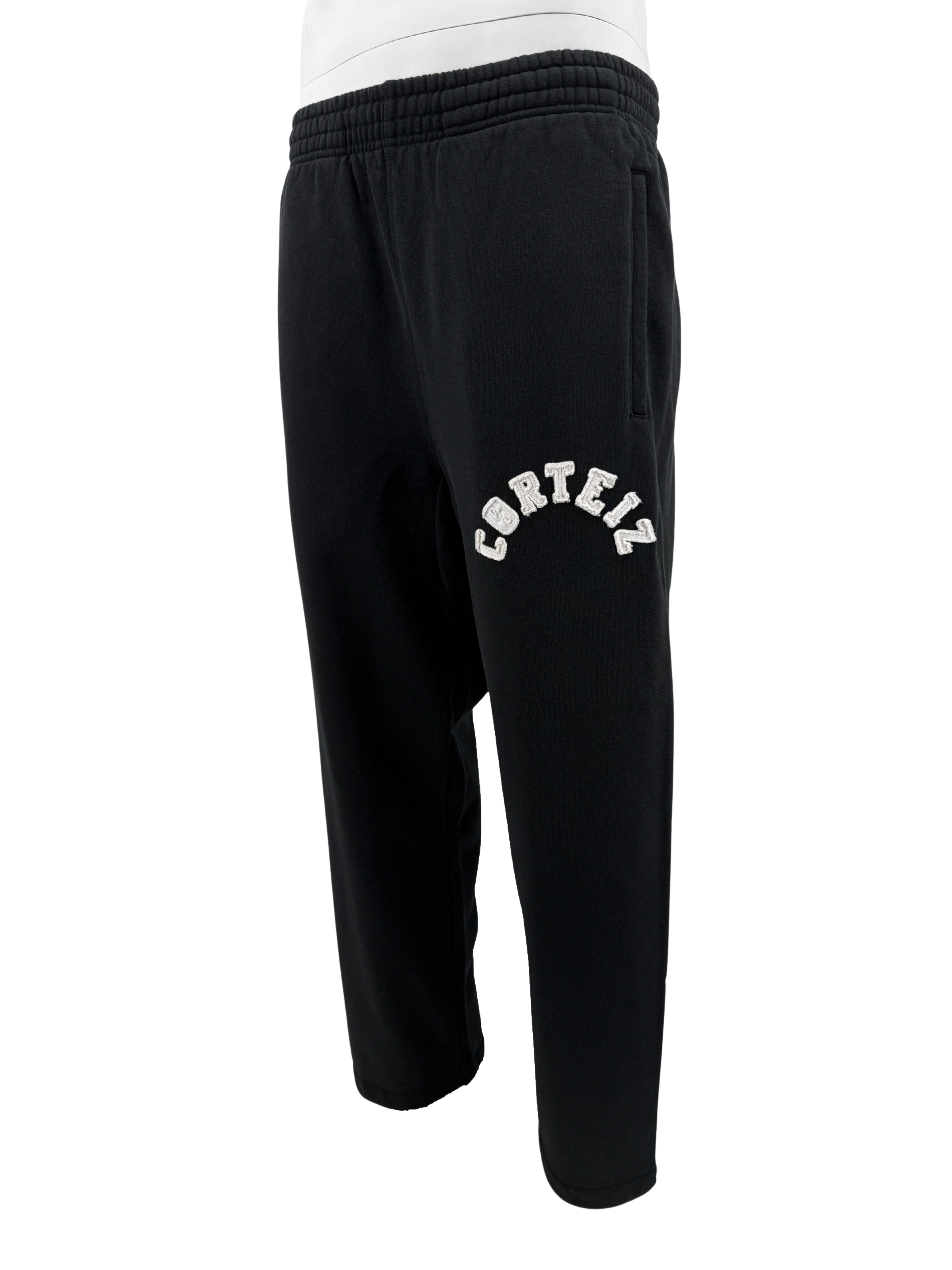 Corteiz Arch Logo Straight Leg Joggers - Black