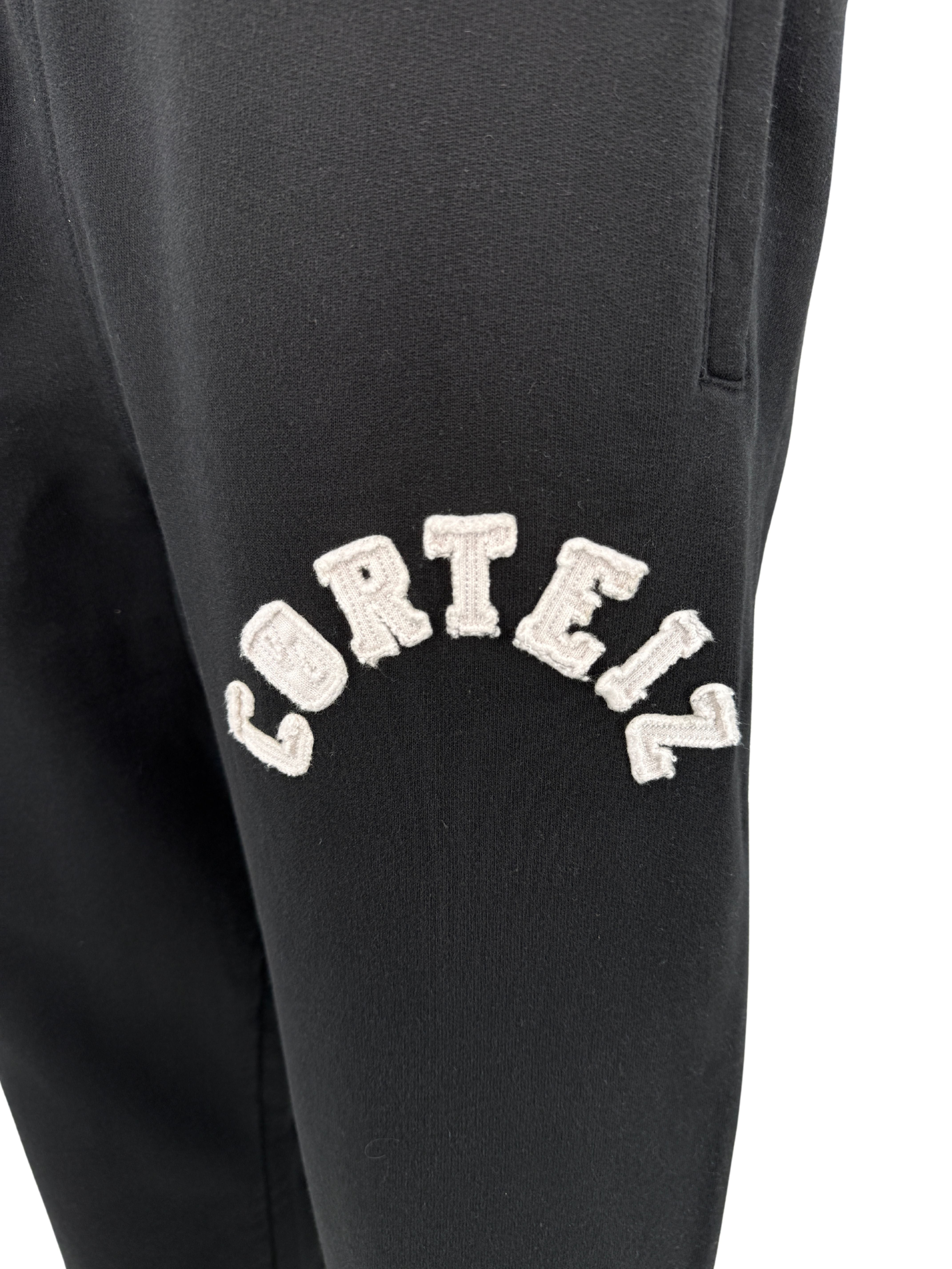 Corteiz Arch Logo Straight Leg Joggers - Black