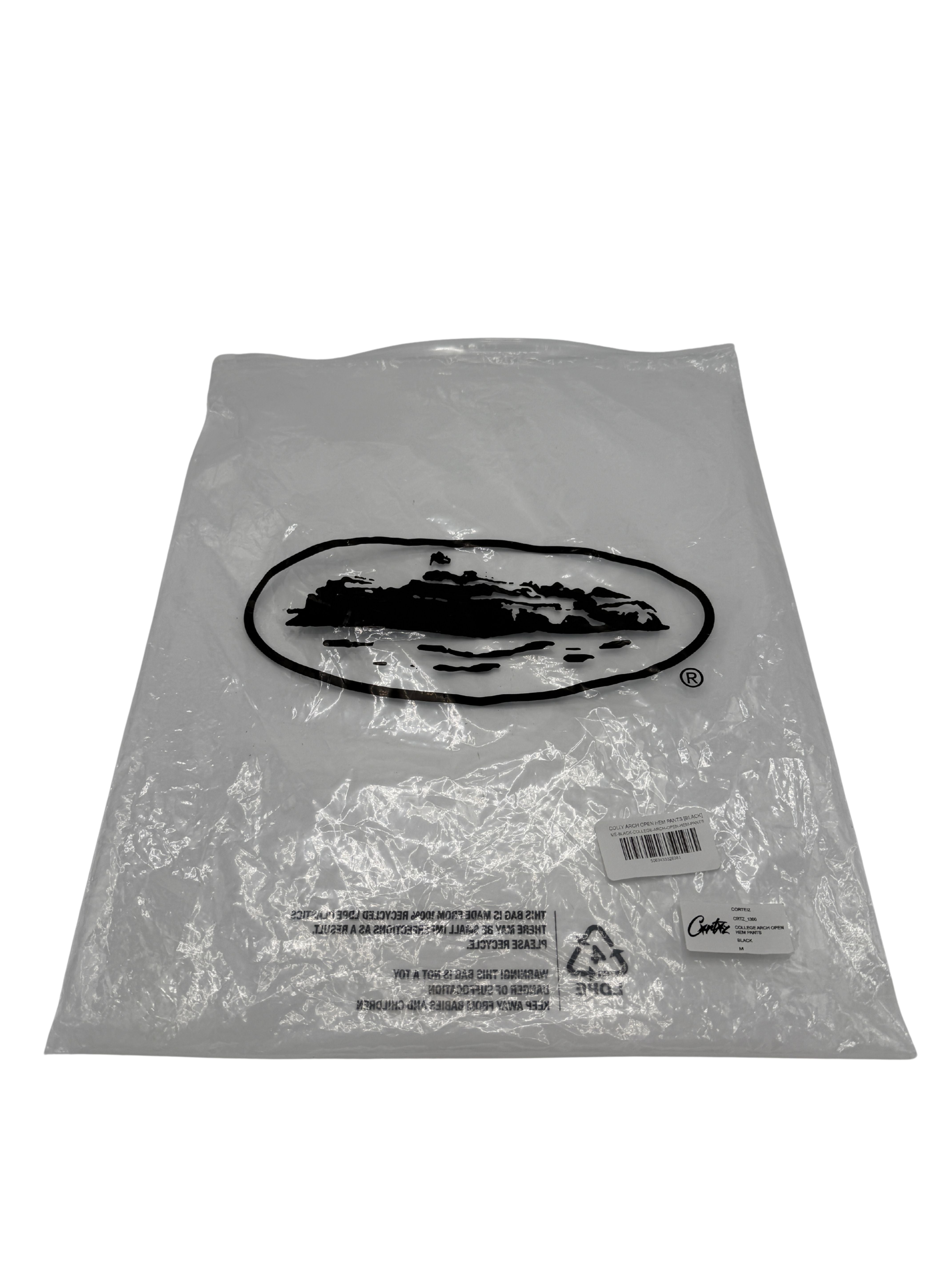 Corteiz Arch Logo Straight Leg Joggers - Black