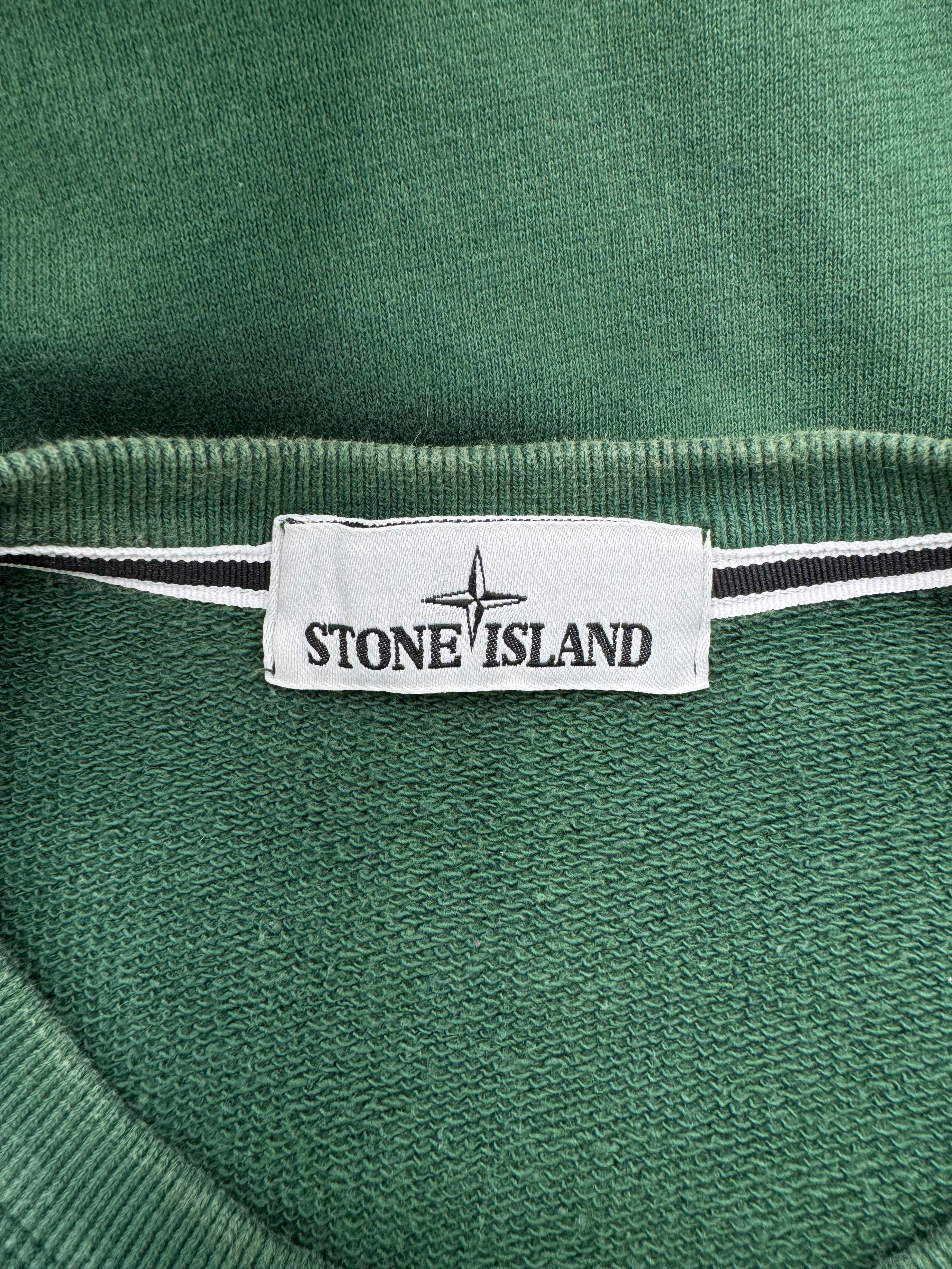 Stone Island Badge Sweatshirt - Green Stone Island