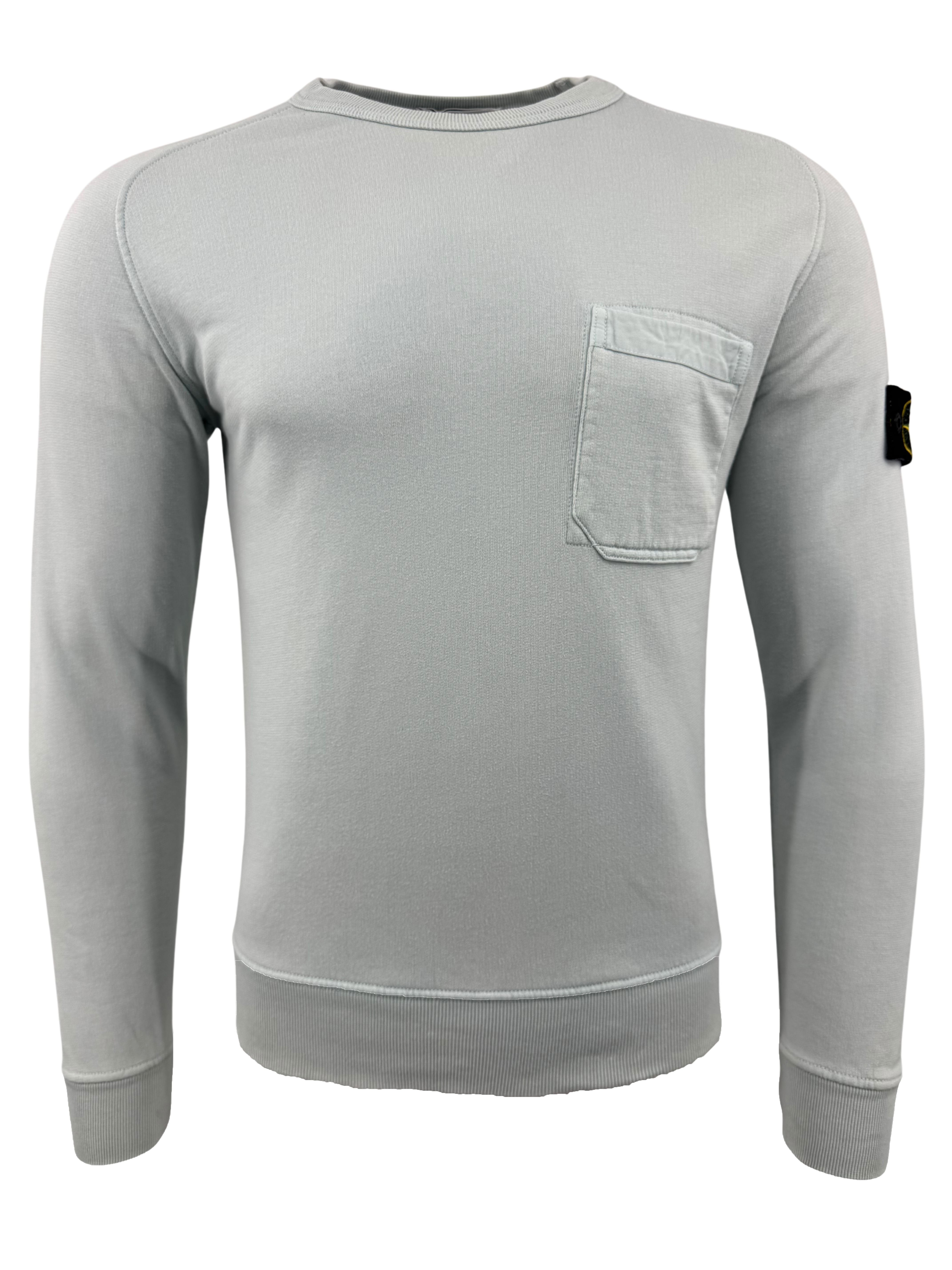 Stone Island Badge Sweatshirt - Blue Stone Island