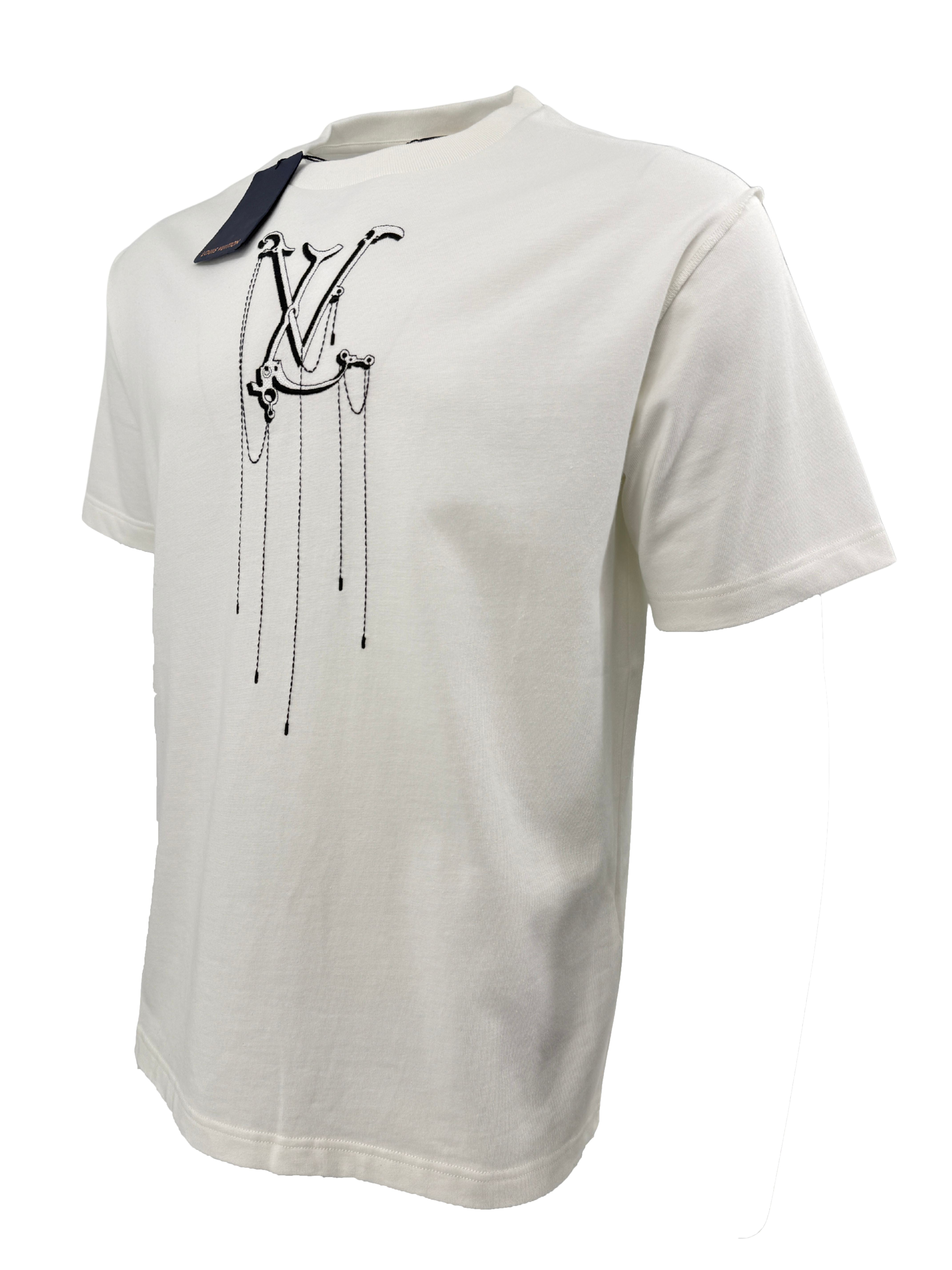 Louis Vuitton Embroidered T-Shirt - White Louis Vuitton
