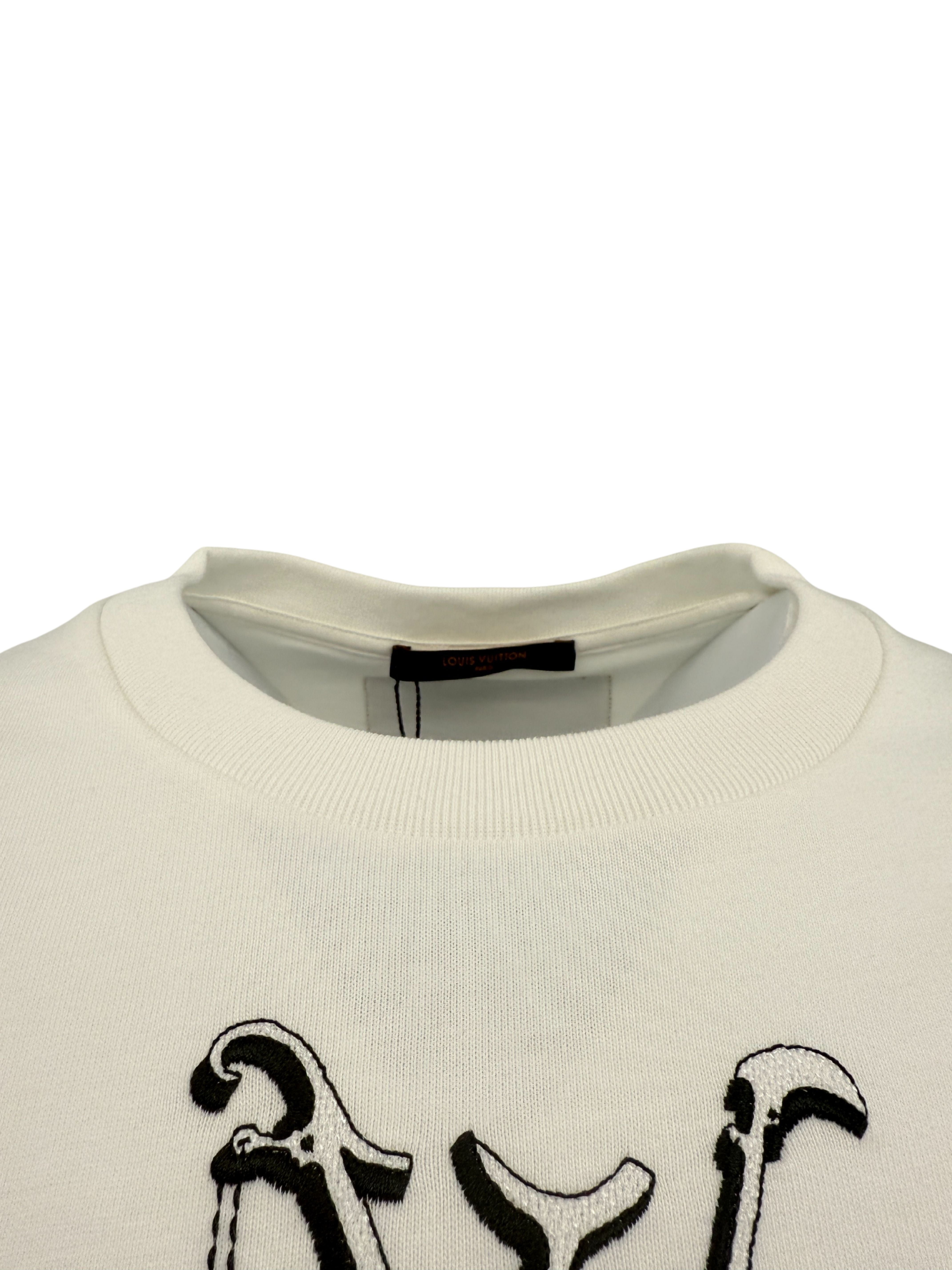 Louis Vuitton Embroidered T-Shirt - White Louis Vuitton