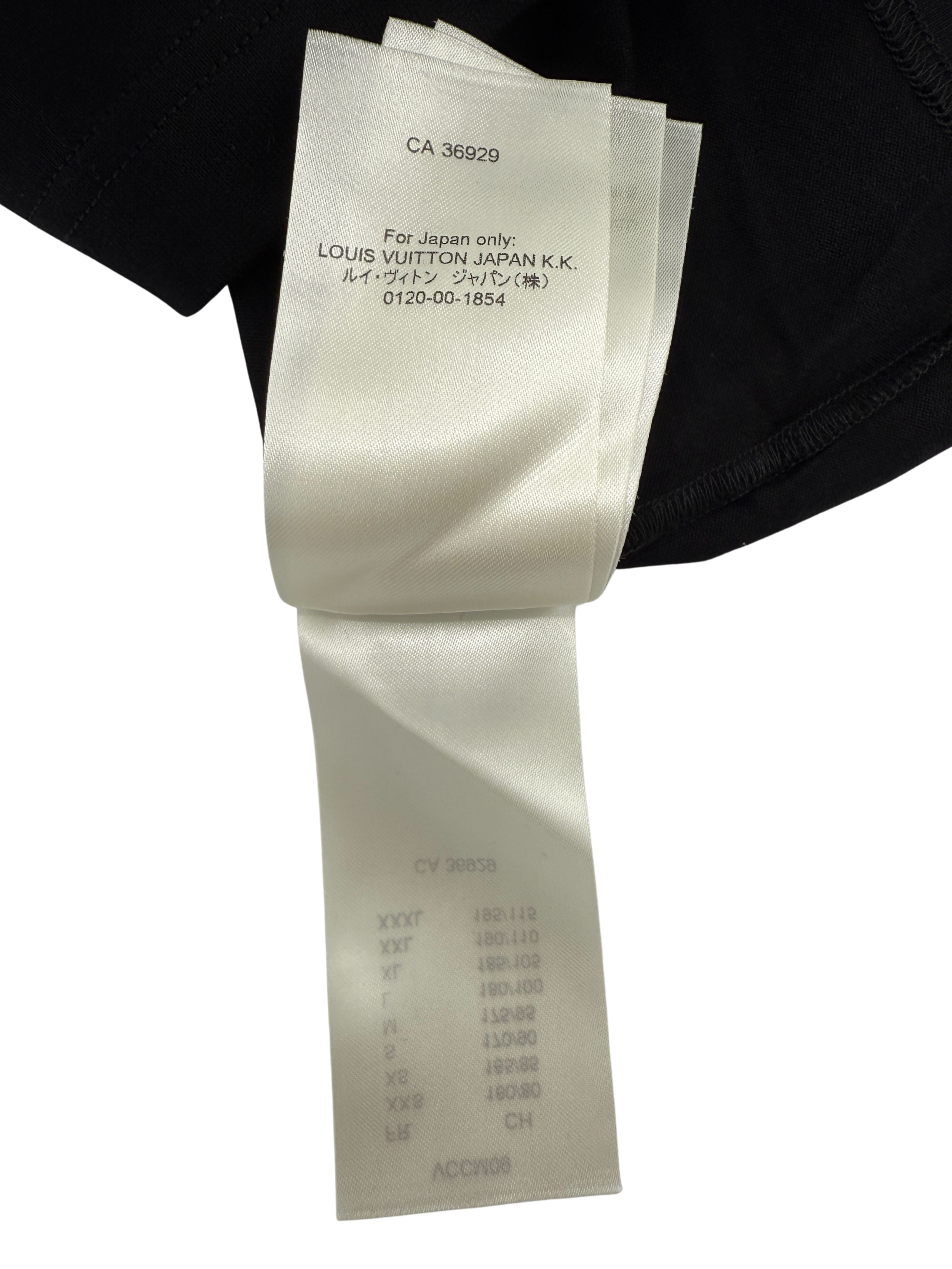 Louis Vuitton Frequency Embroidered T-Shirt - Black (Unused) Louis Vuitton