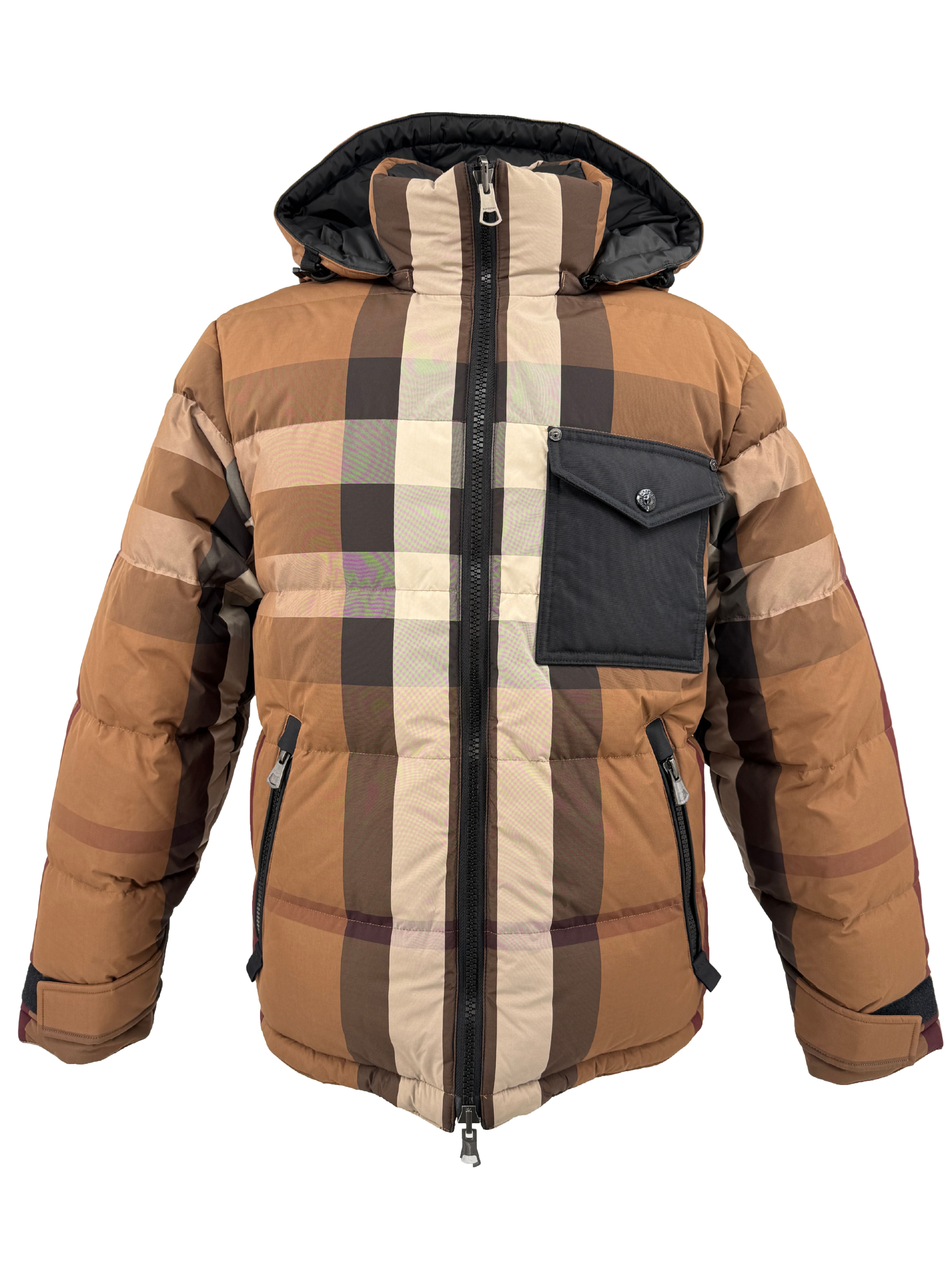 Burberry Reversible Check Down Jacket - Beige