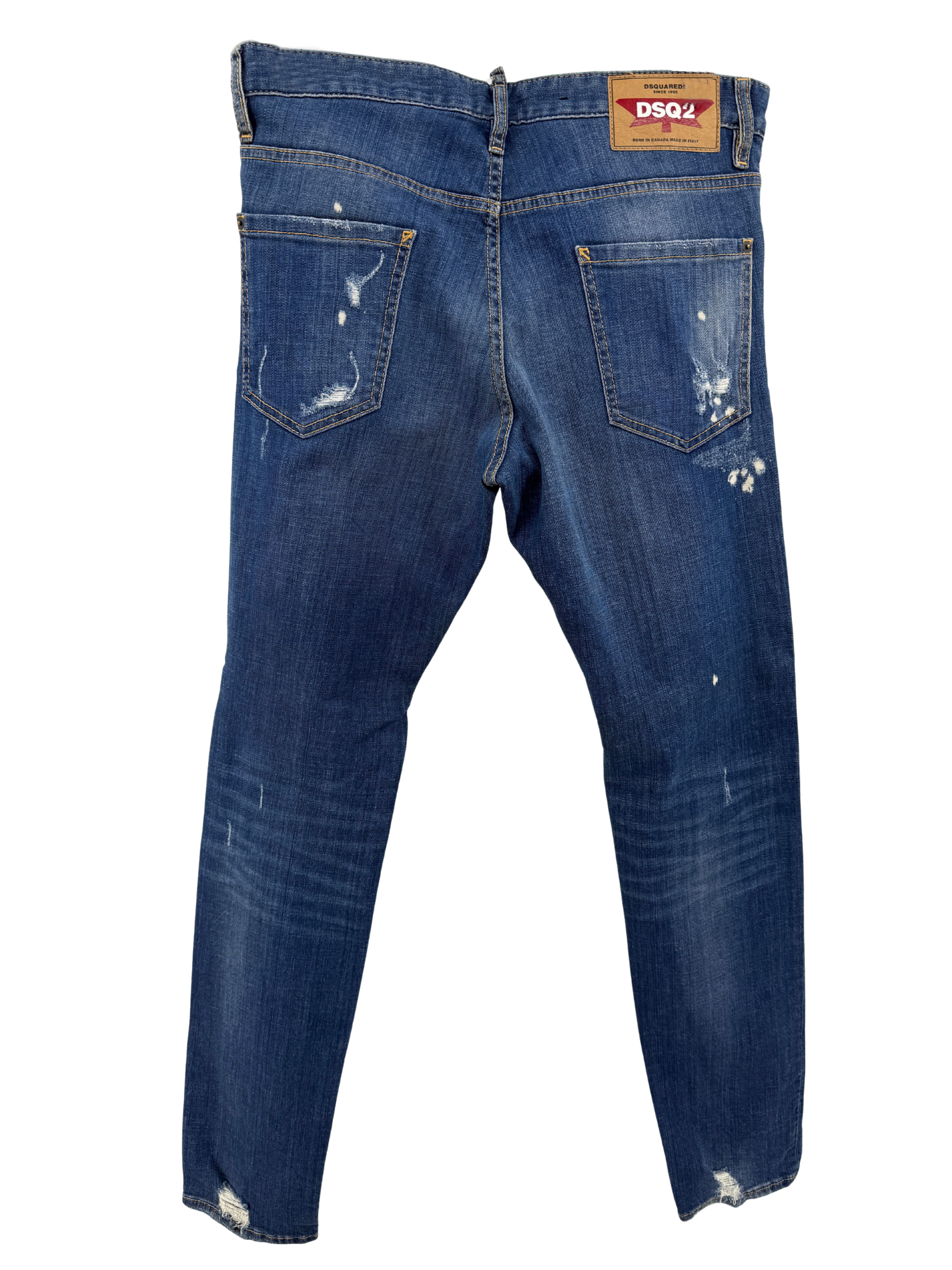 Dsquared2 Distressed Cool Guy Jeans - Dark Blue