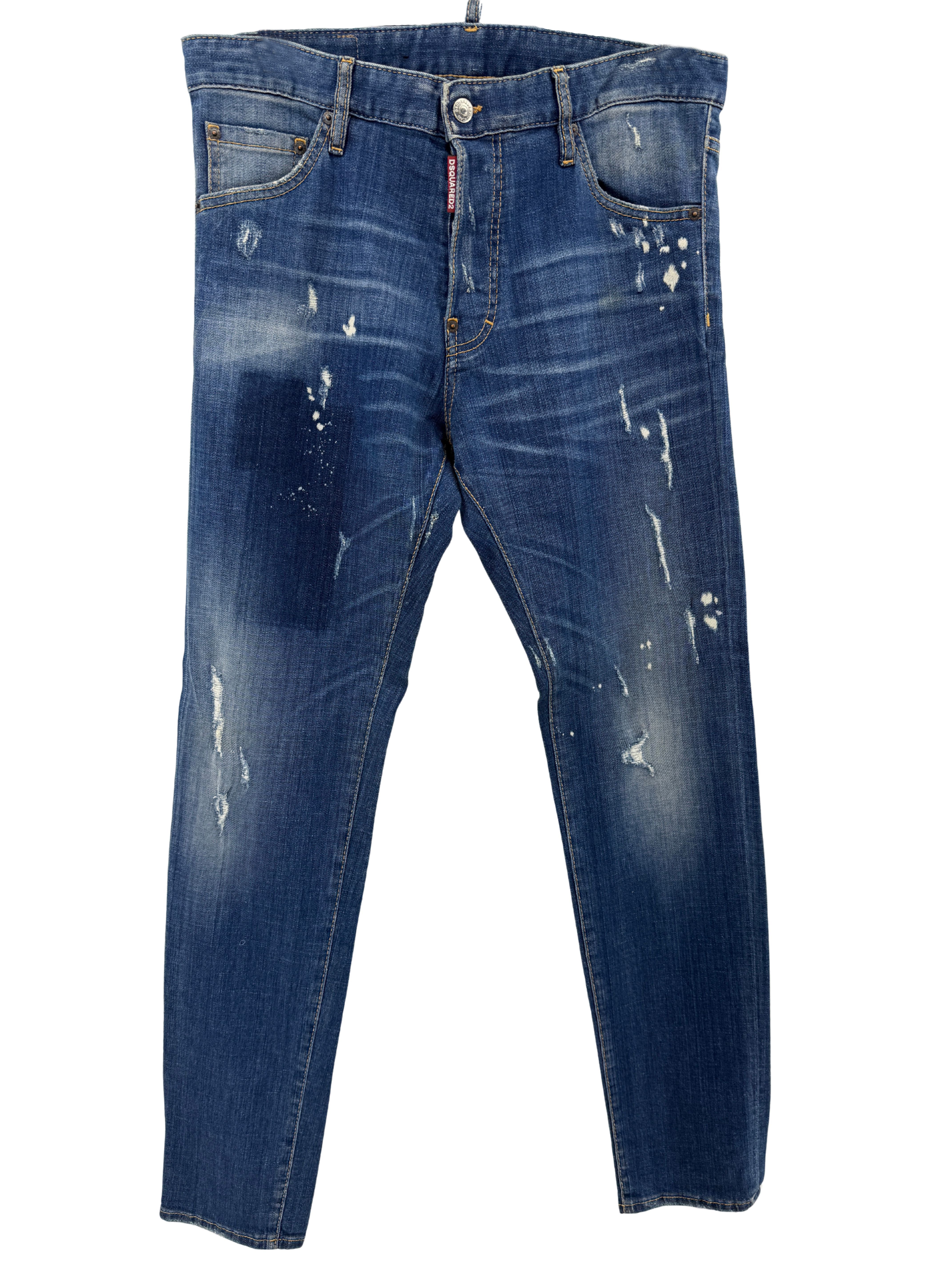 Dsquared2 Distressed Cool Guy Jeans - Dark Blue