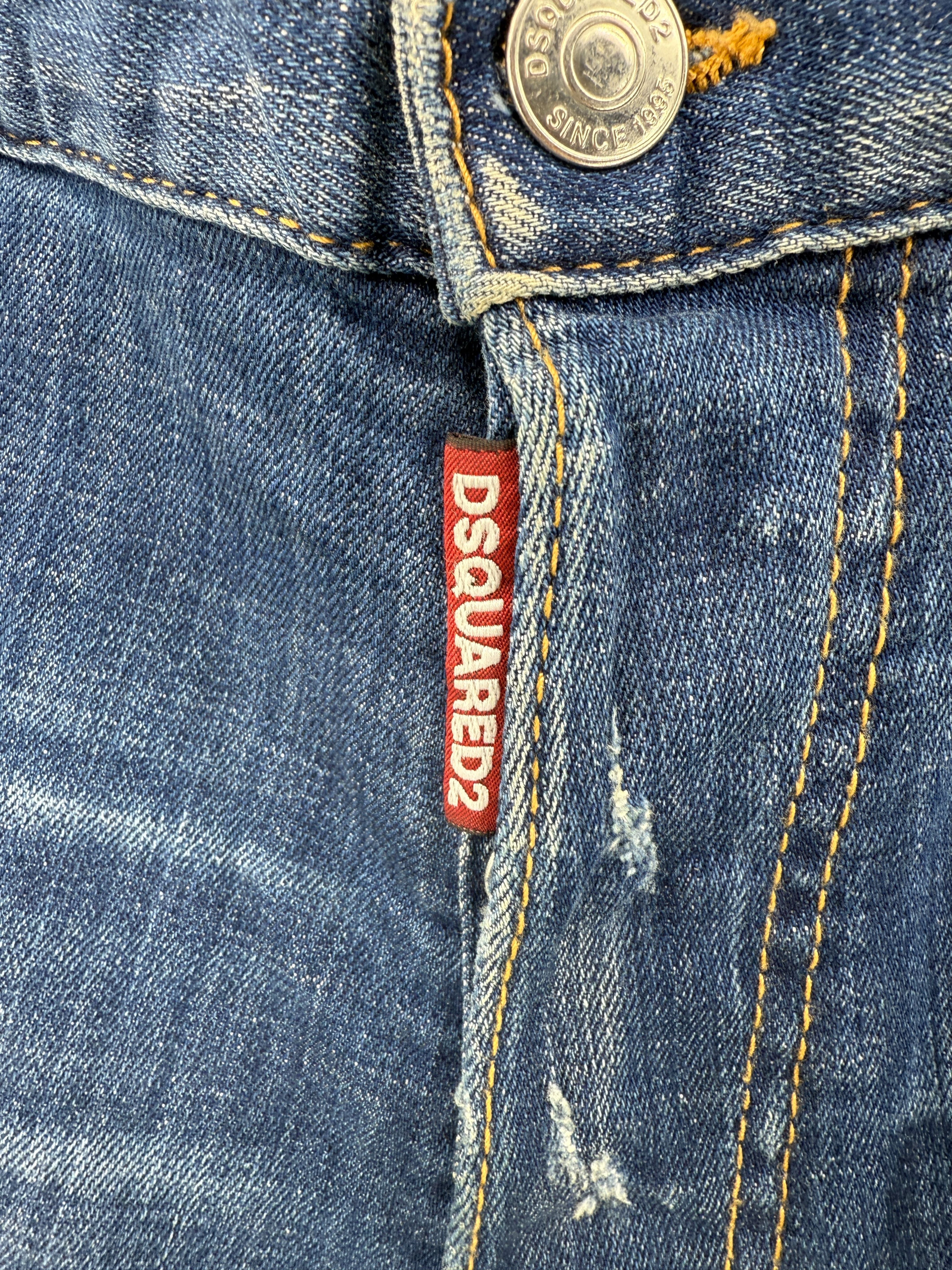 Dsquared2 Distressed Cool Guy Jeans - Dark Blue