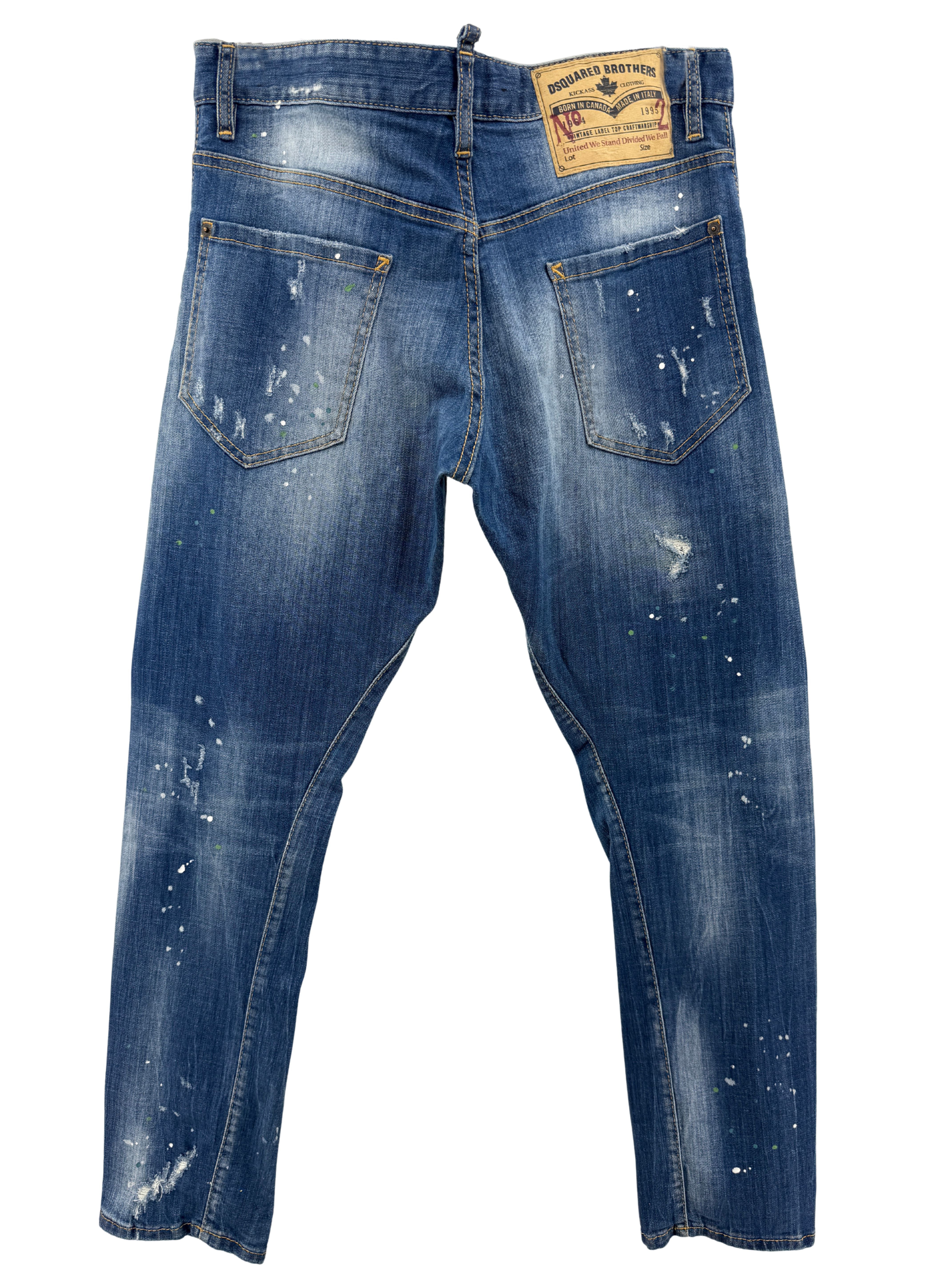 Dsquared2 Distressed Sexy Twist Jeans - Dark Blue Dsquared2