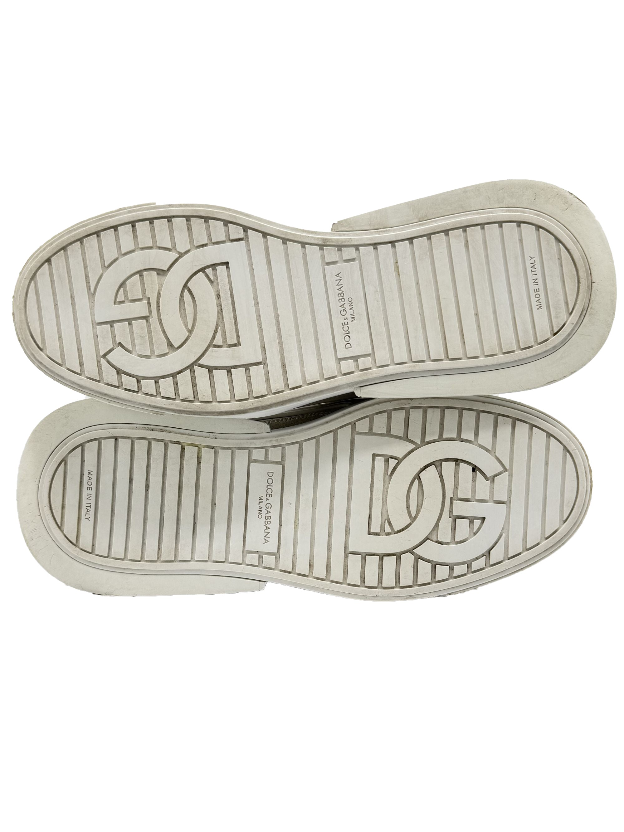 Dolce & Gabbana Leather Low Sneakers - White Dolce & Gabbana
