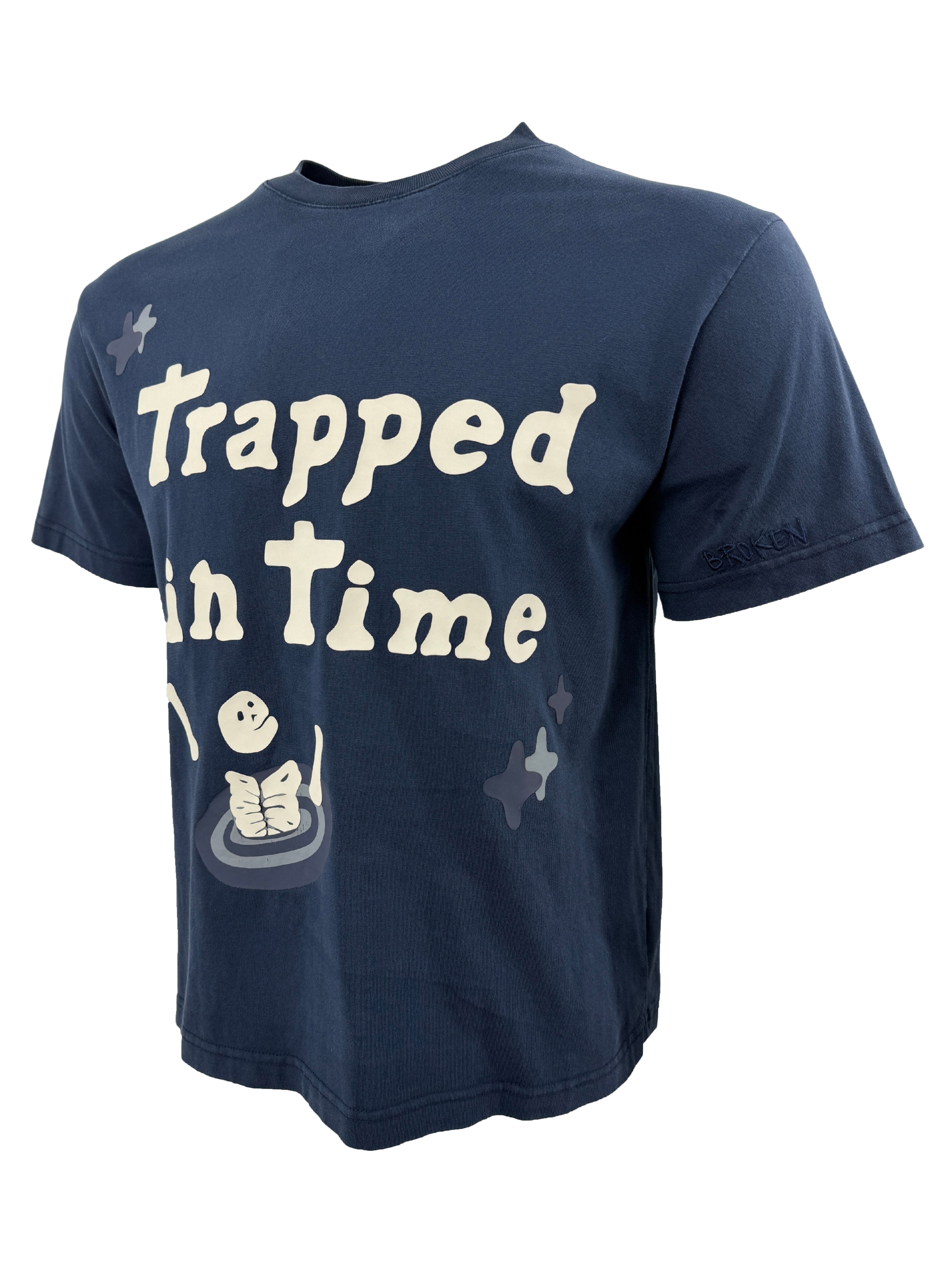 Broken Planet Trapped in Time T-Shirt - Blue Broken Planet