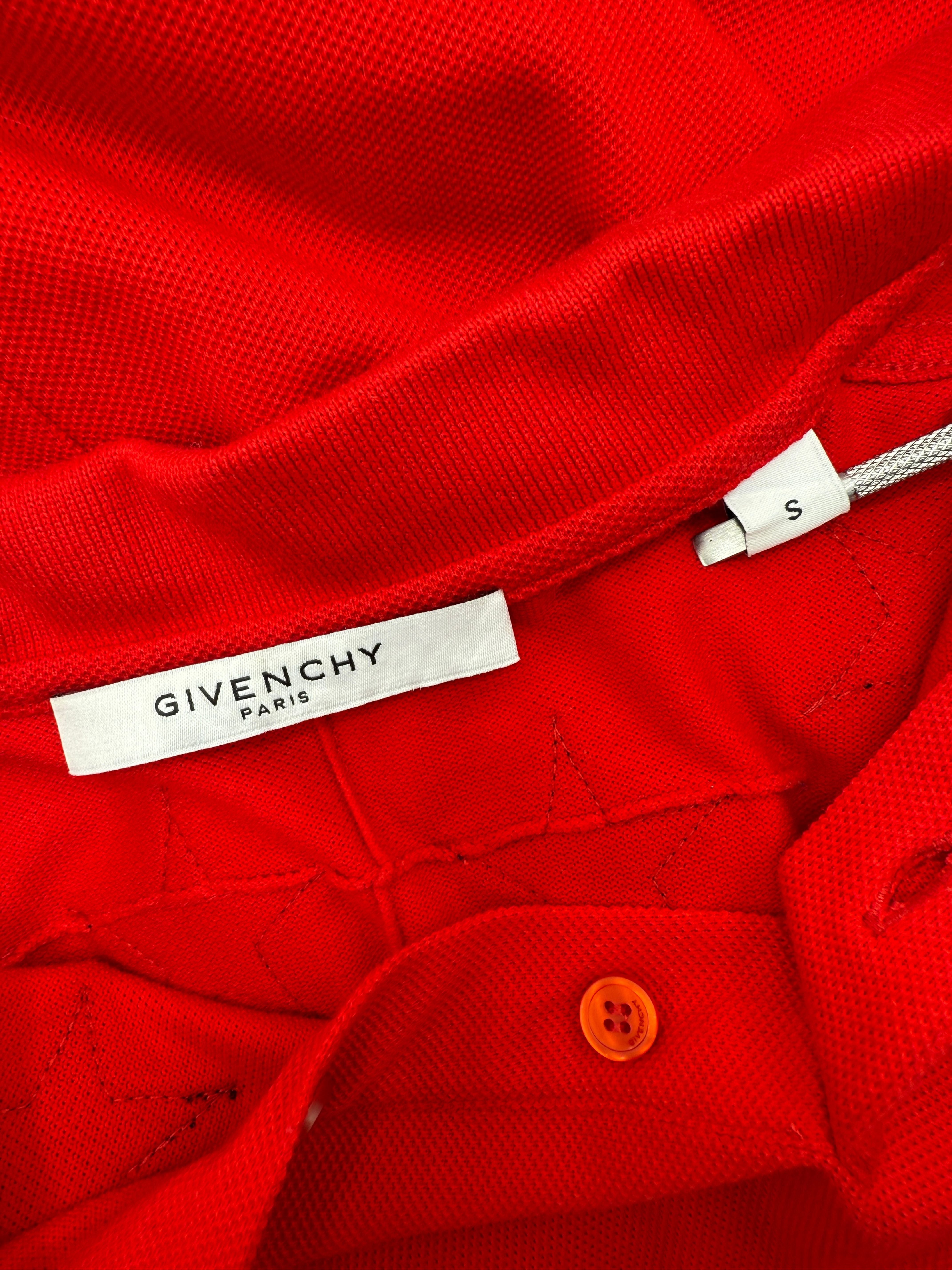 Givenchy Star Applique Polo Shirt - Red Givenchy