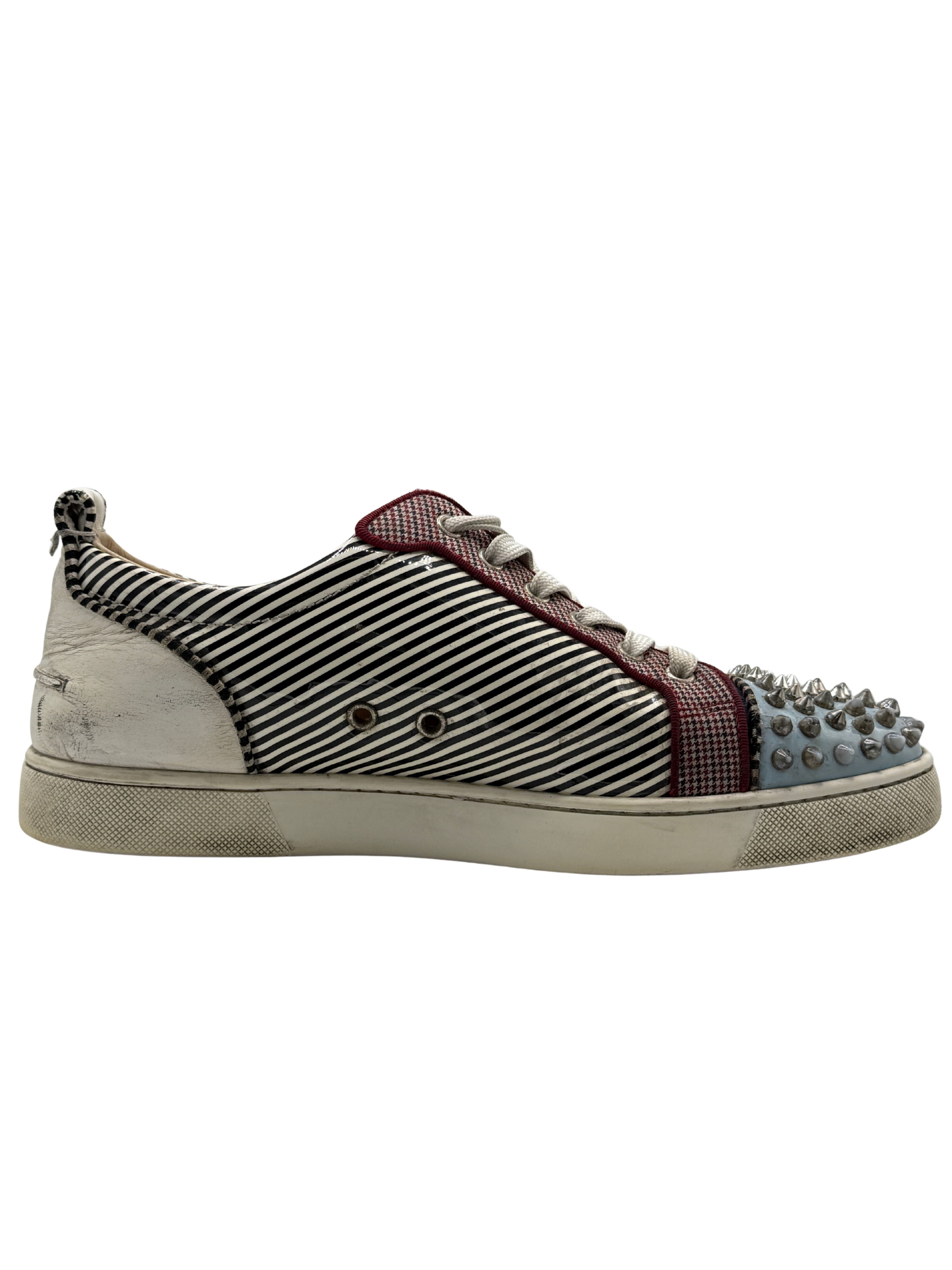 Christian Louboutin Low Spike Stripe - White Christian Louboutin