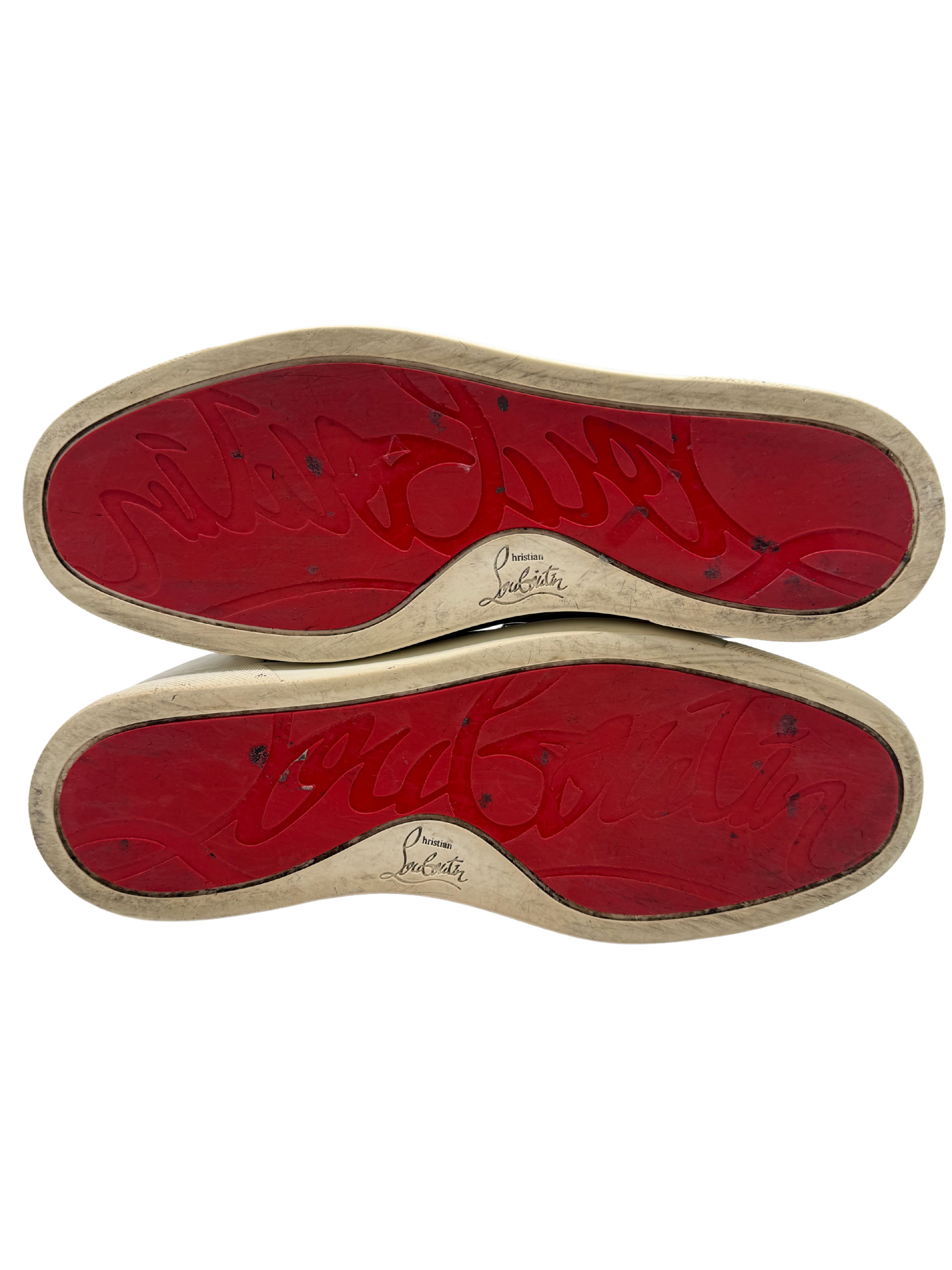 Christian Louboutin Low Spike Stripe - White Christian Louboutin