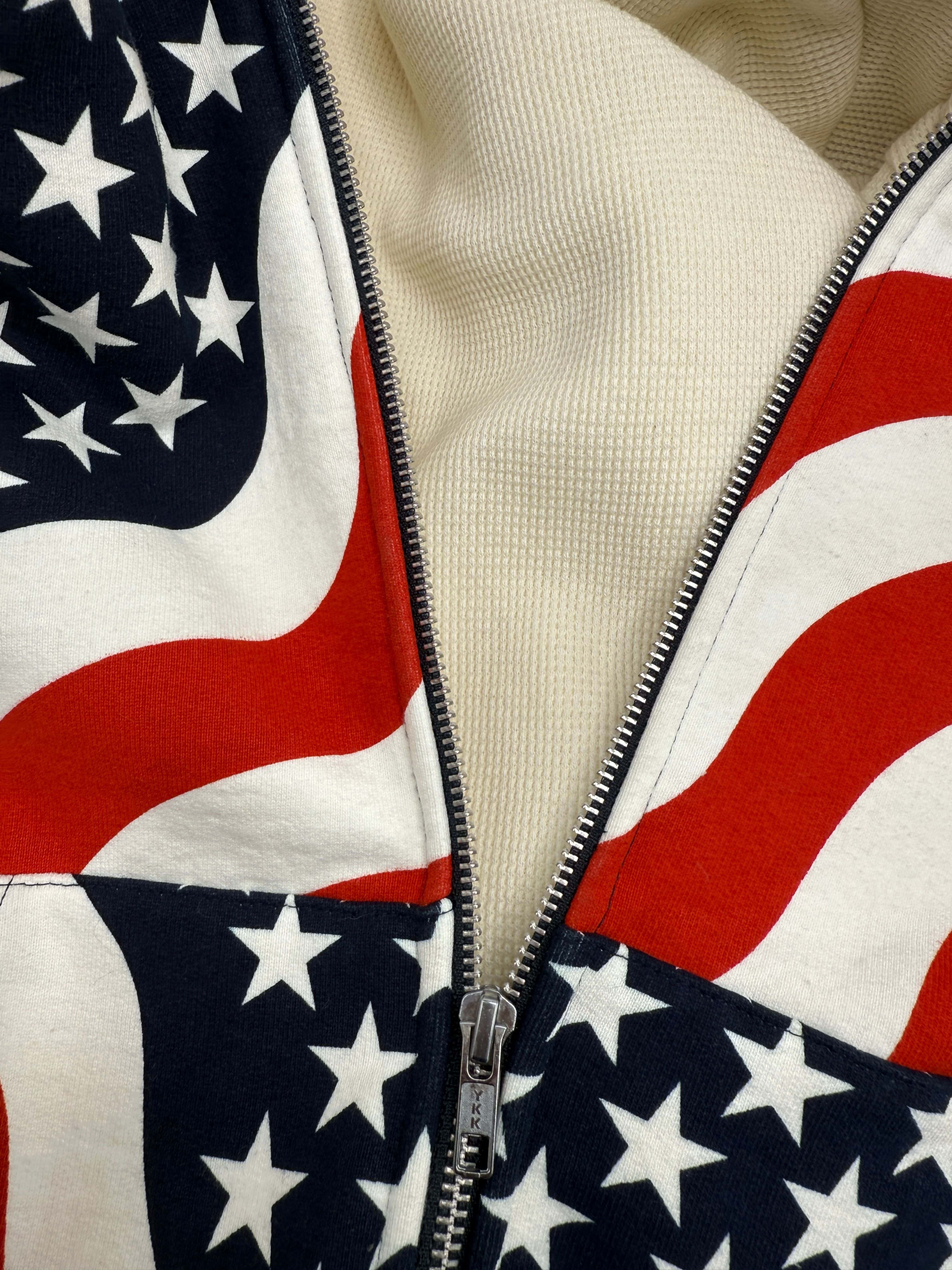 Supreme 2014 USA Thermal Zip Up Hoodie - Multicolour