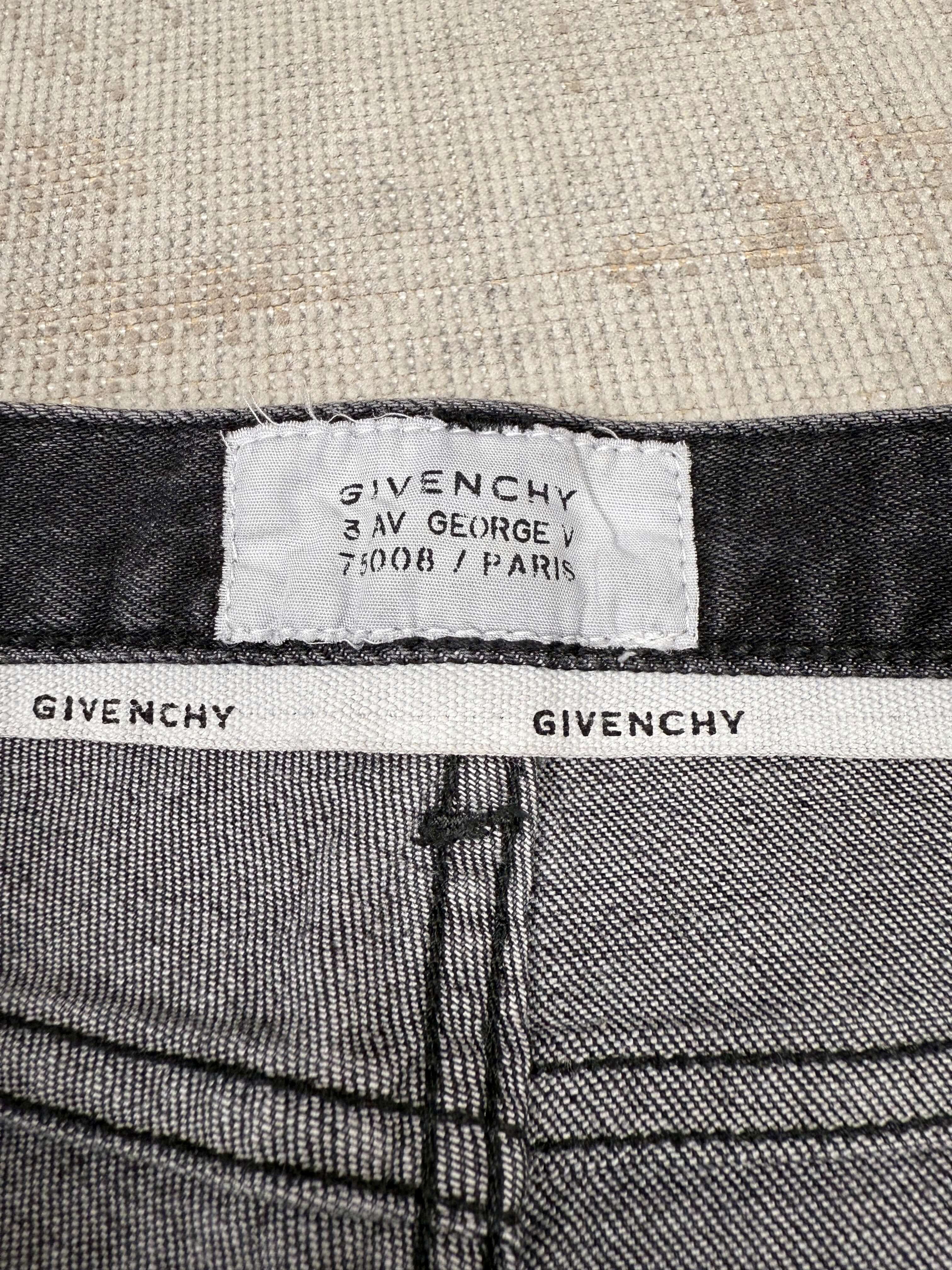 Givenchy Printed Jeans - Dark Grey Denim Givenchy