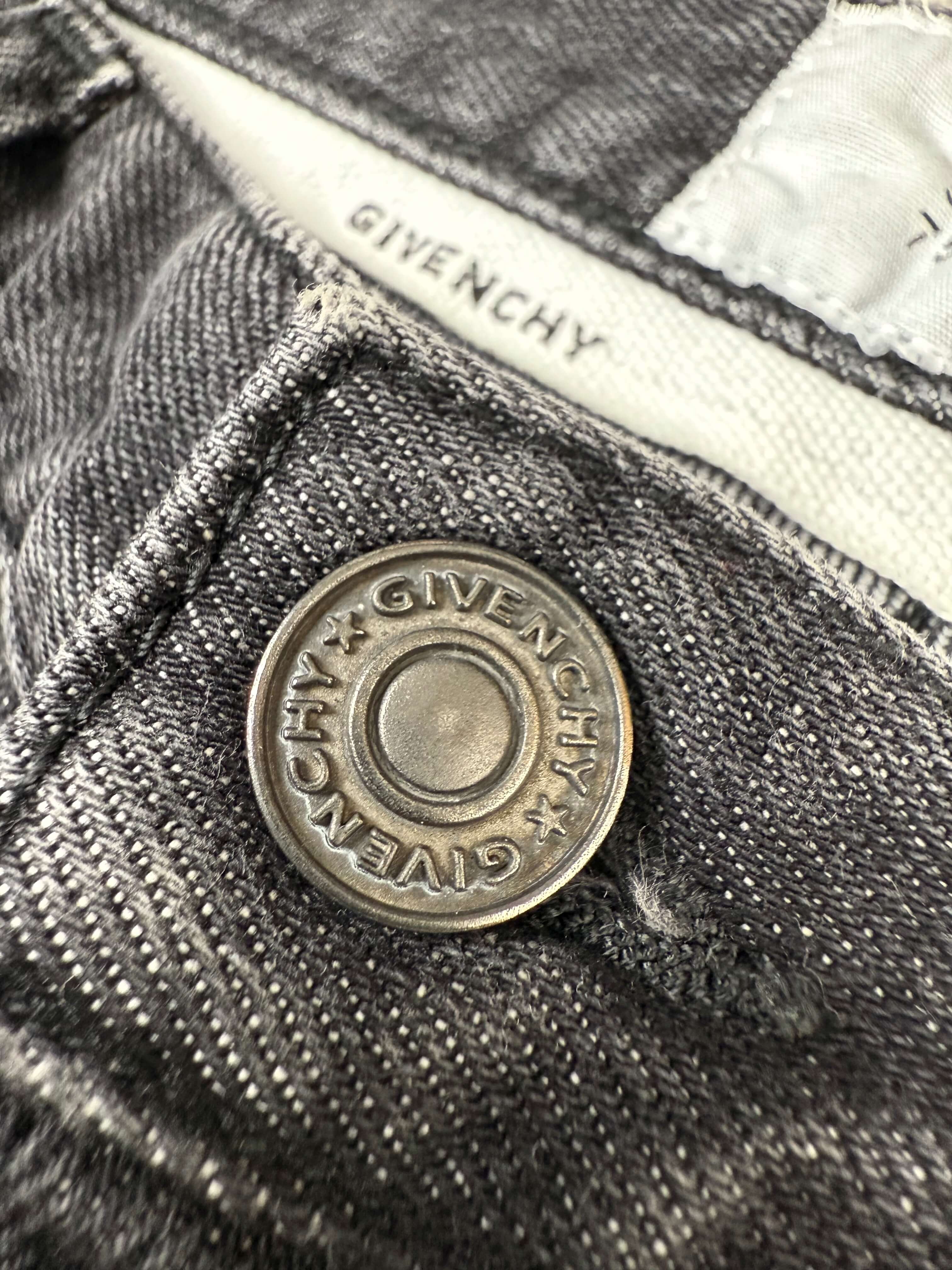 Givenchy Printed Jeans - Dark Grey Denim Givenchy
