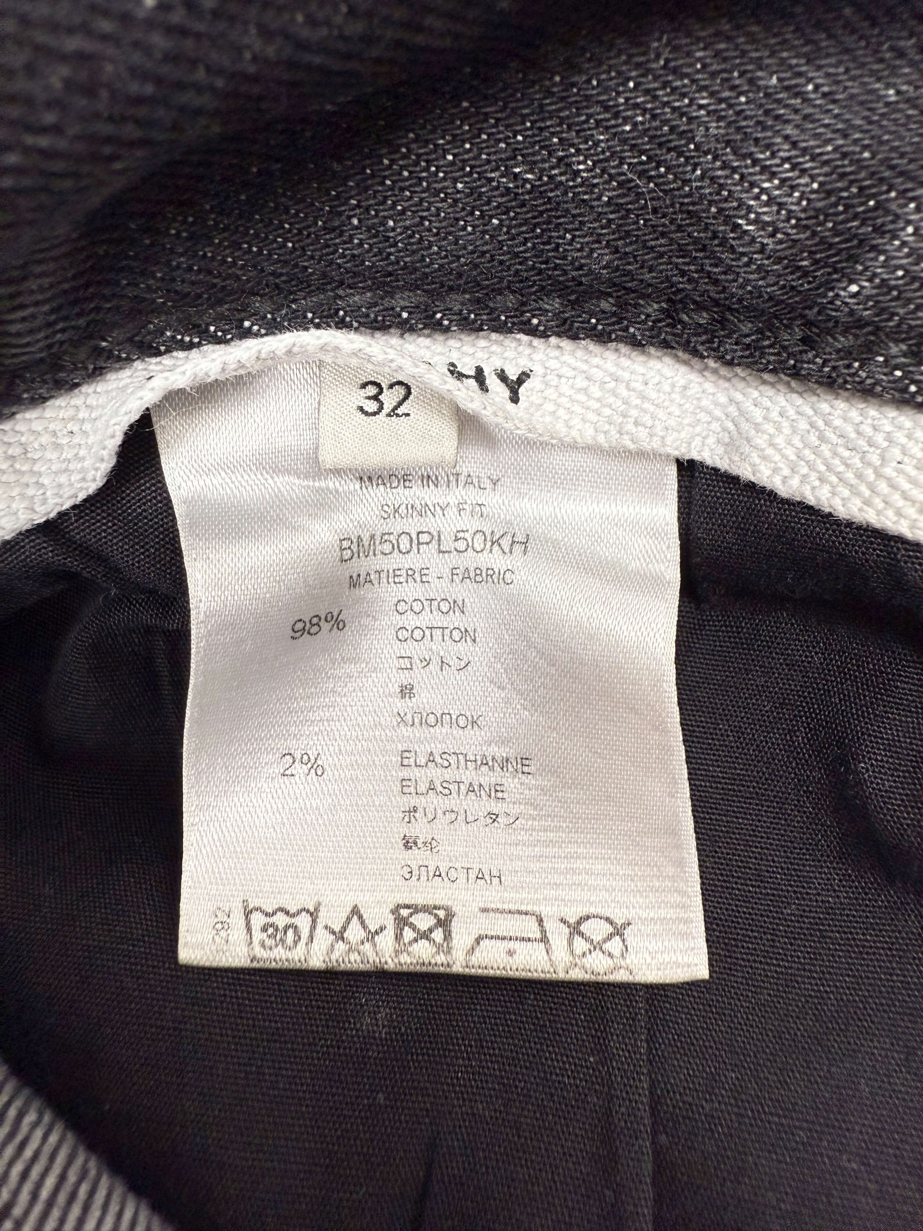 Givenchy Printed Jeans - Dark Grey Denim Givenchy