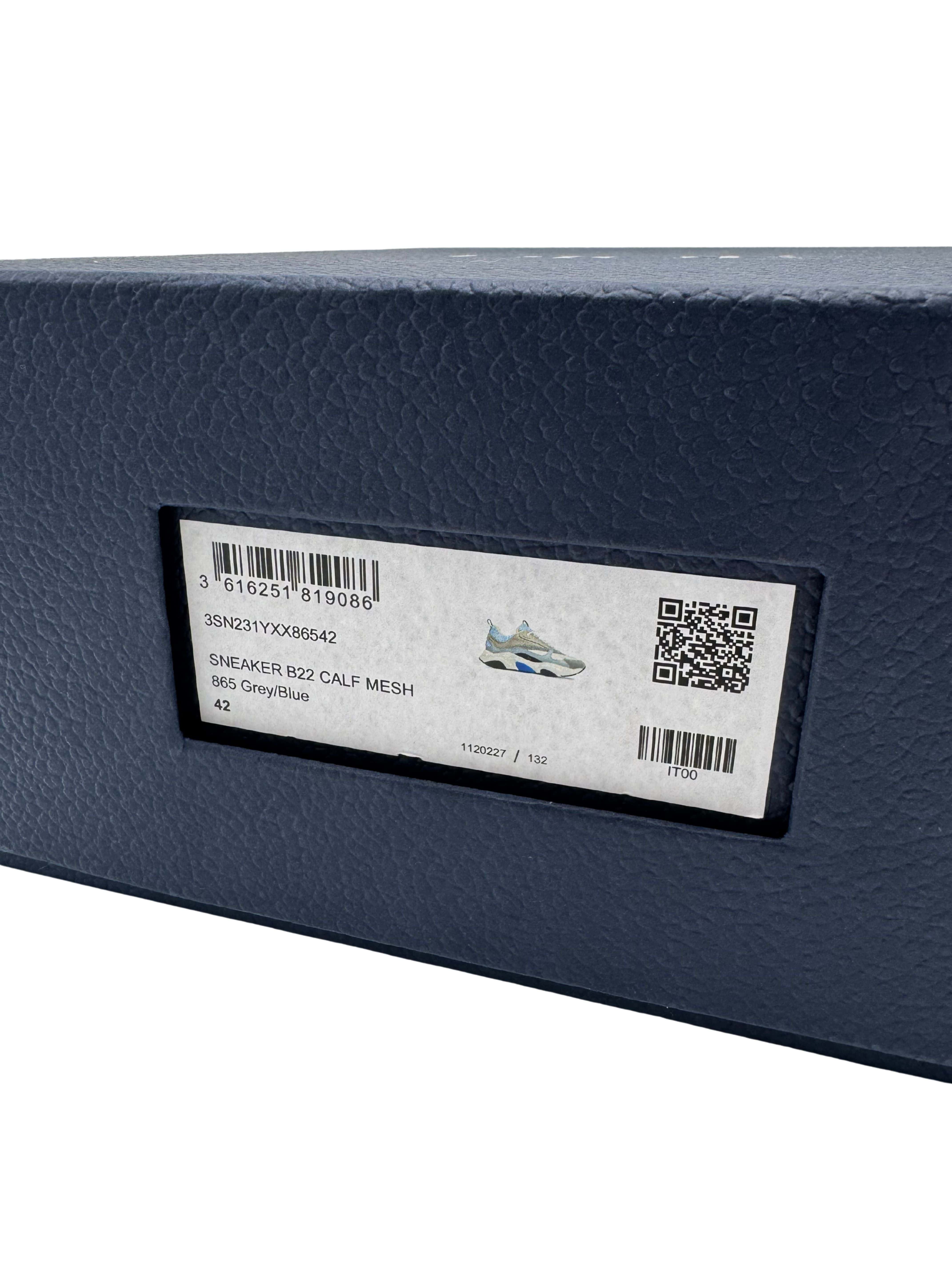 Dior B22 Trainer - Grey/Blue Dior