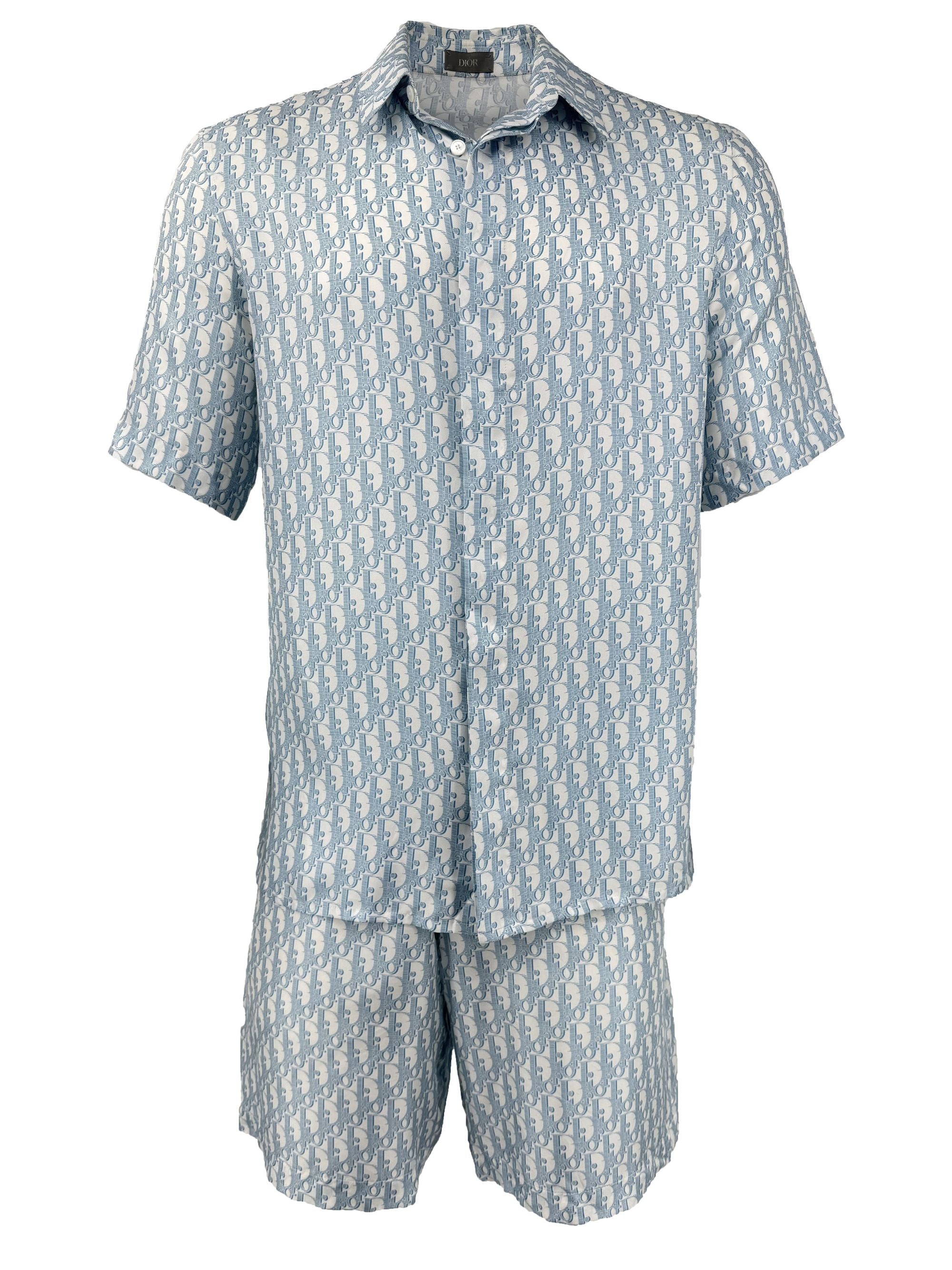 Dior Monogram Silk Set - Blue Dior