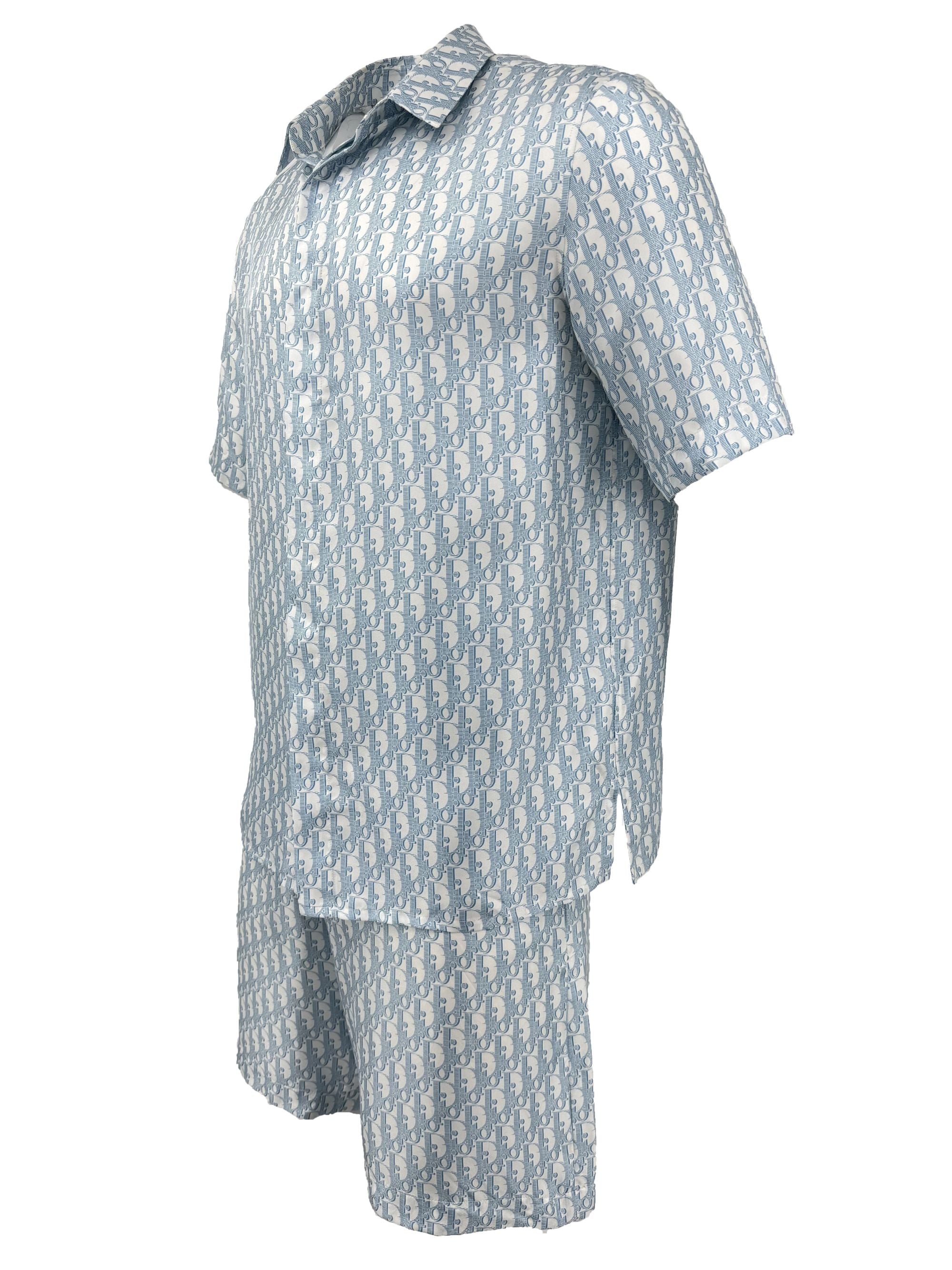 Dior Monogram Silk Set - Blue Dior