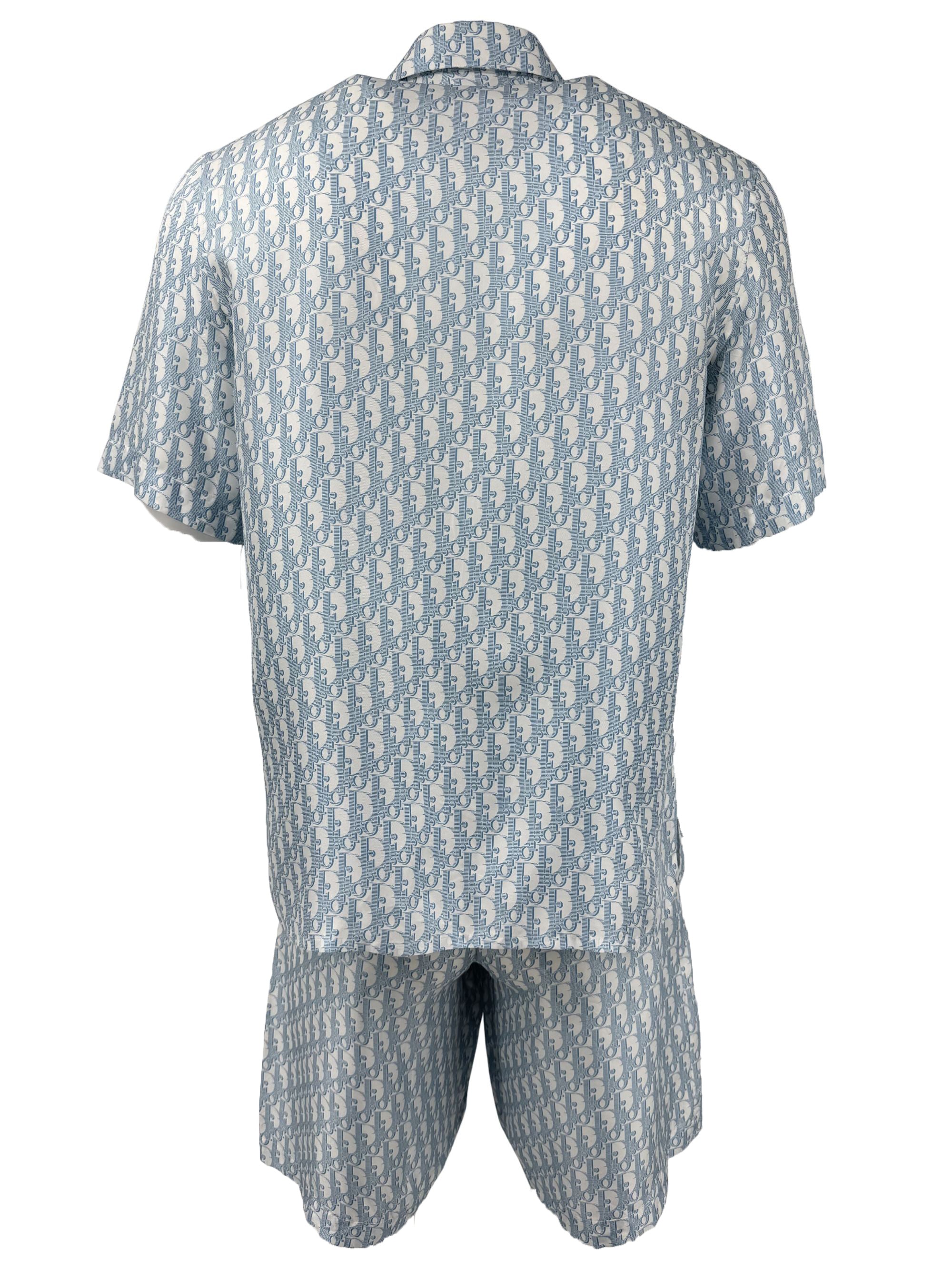 Dior Monogram Silk Set - Blue Dior