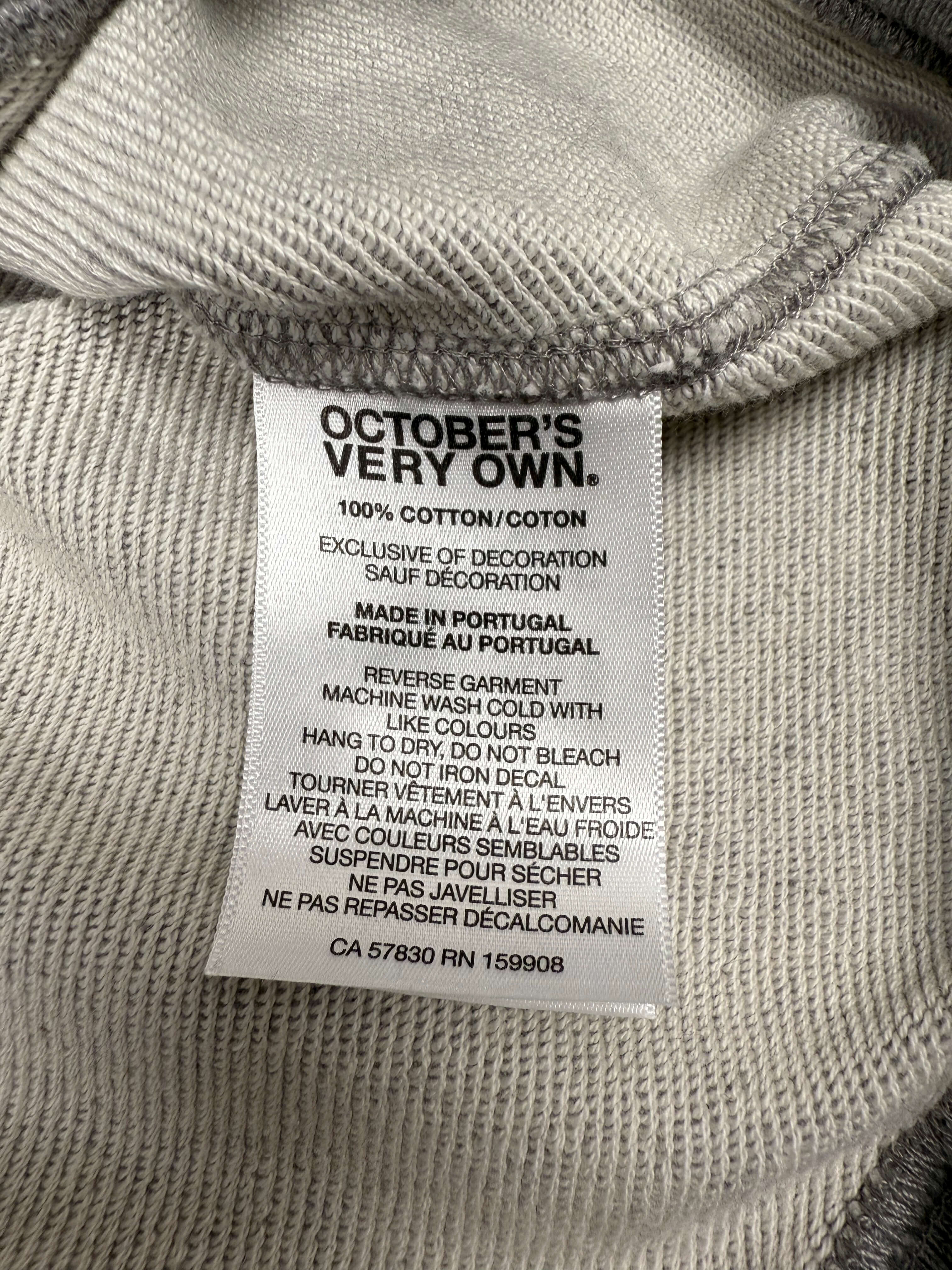 October's Very Own - OVO Zip-Up Hoodie - Grey (Unused) October's Very Own