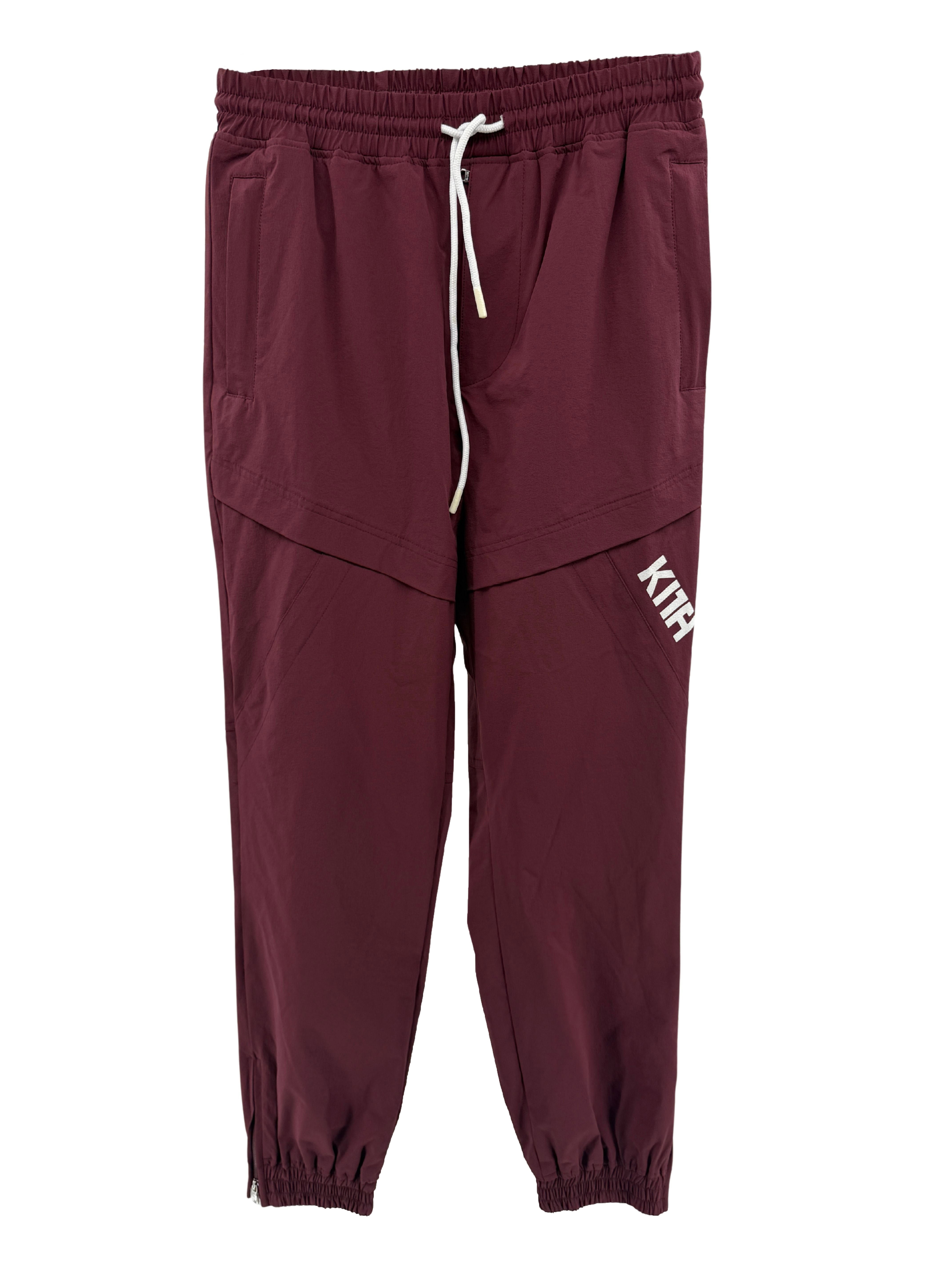 KITH Shell Track Pants - Burgundy (Unused)