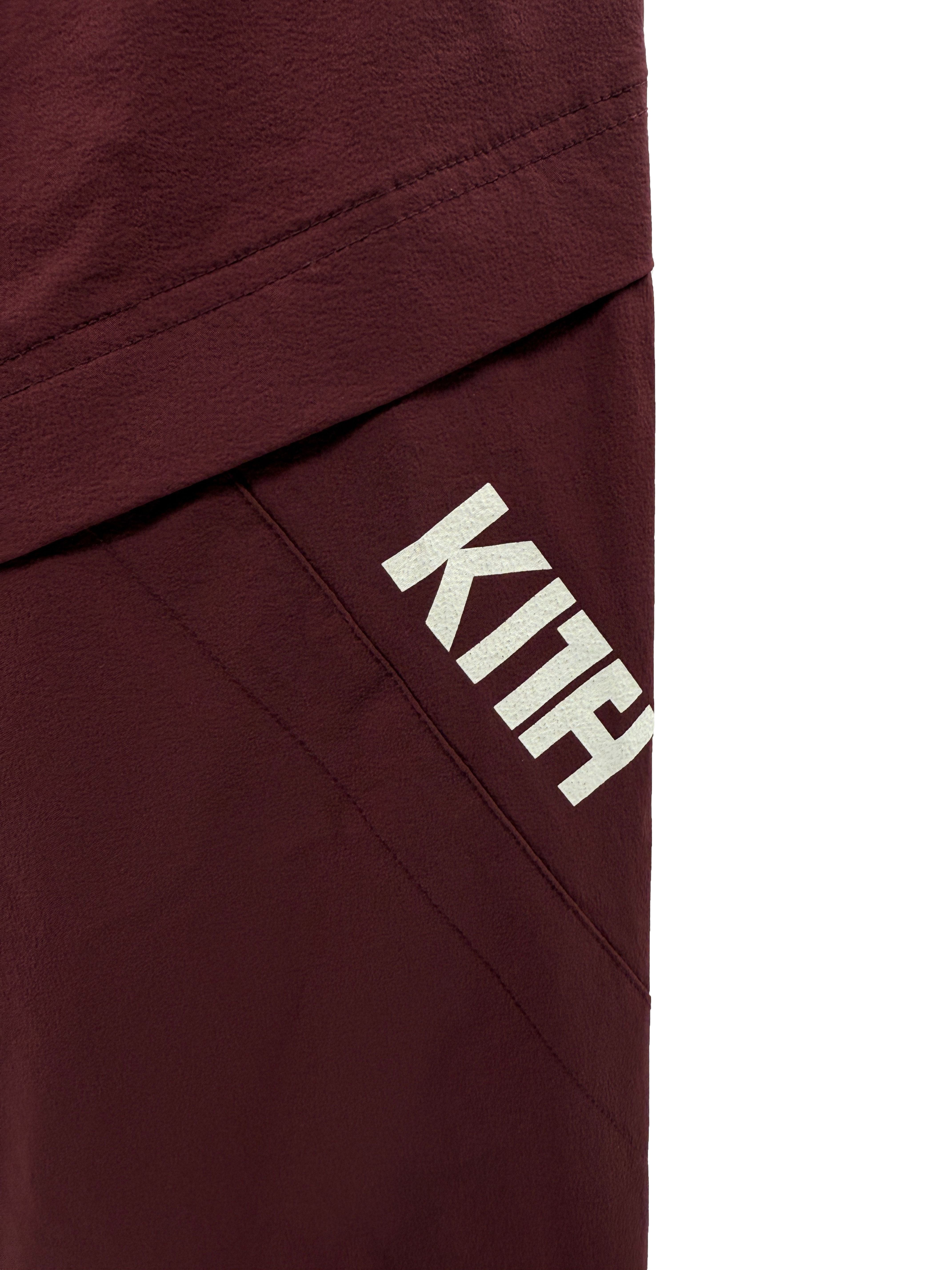 KITH Shell Track Pants - Burgundy (Unused)