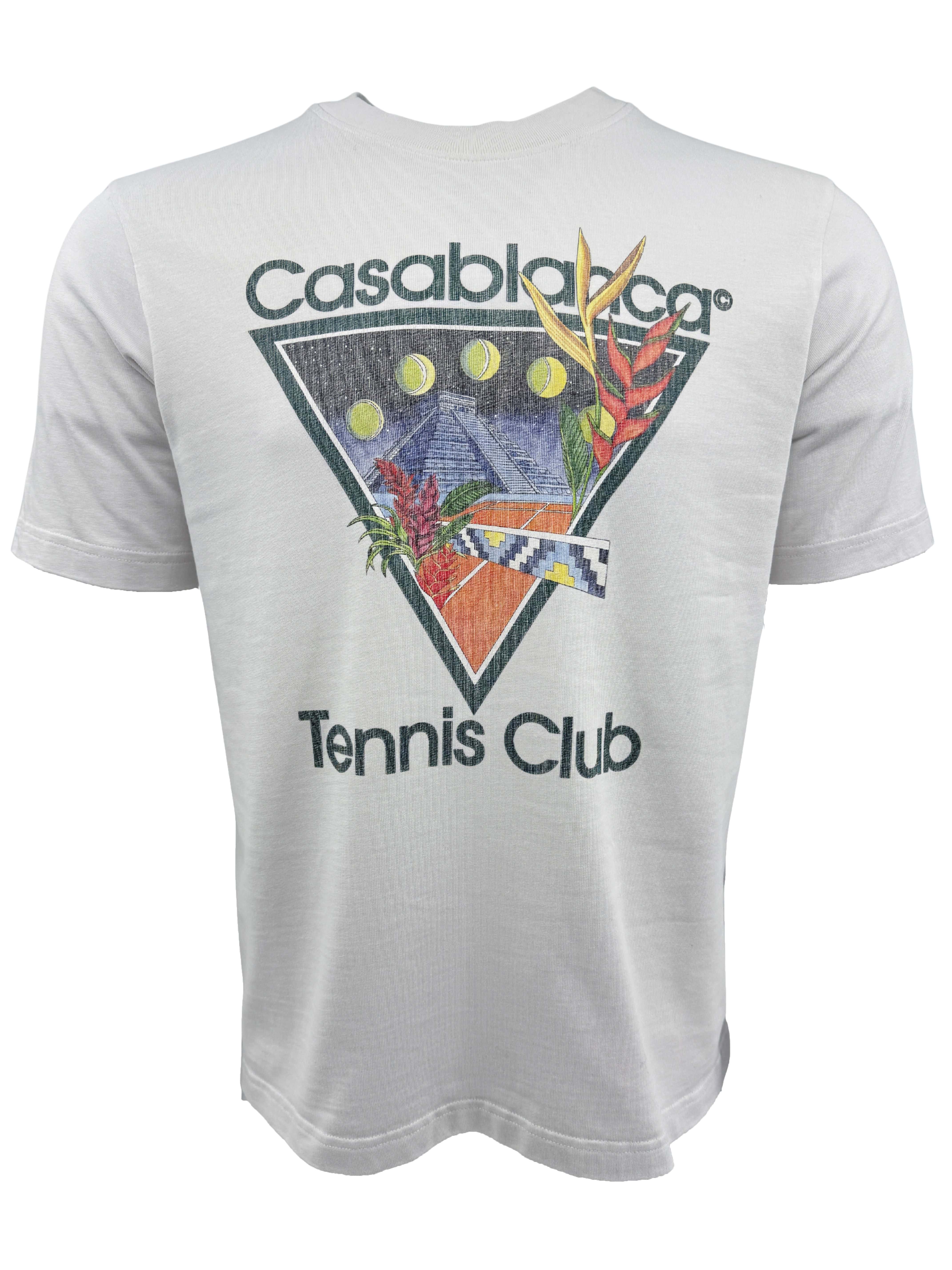 Casablanca Tennis Club Icon T-shirt - White WASH LABEL