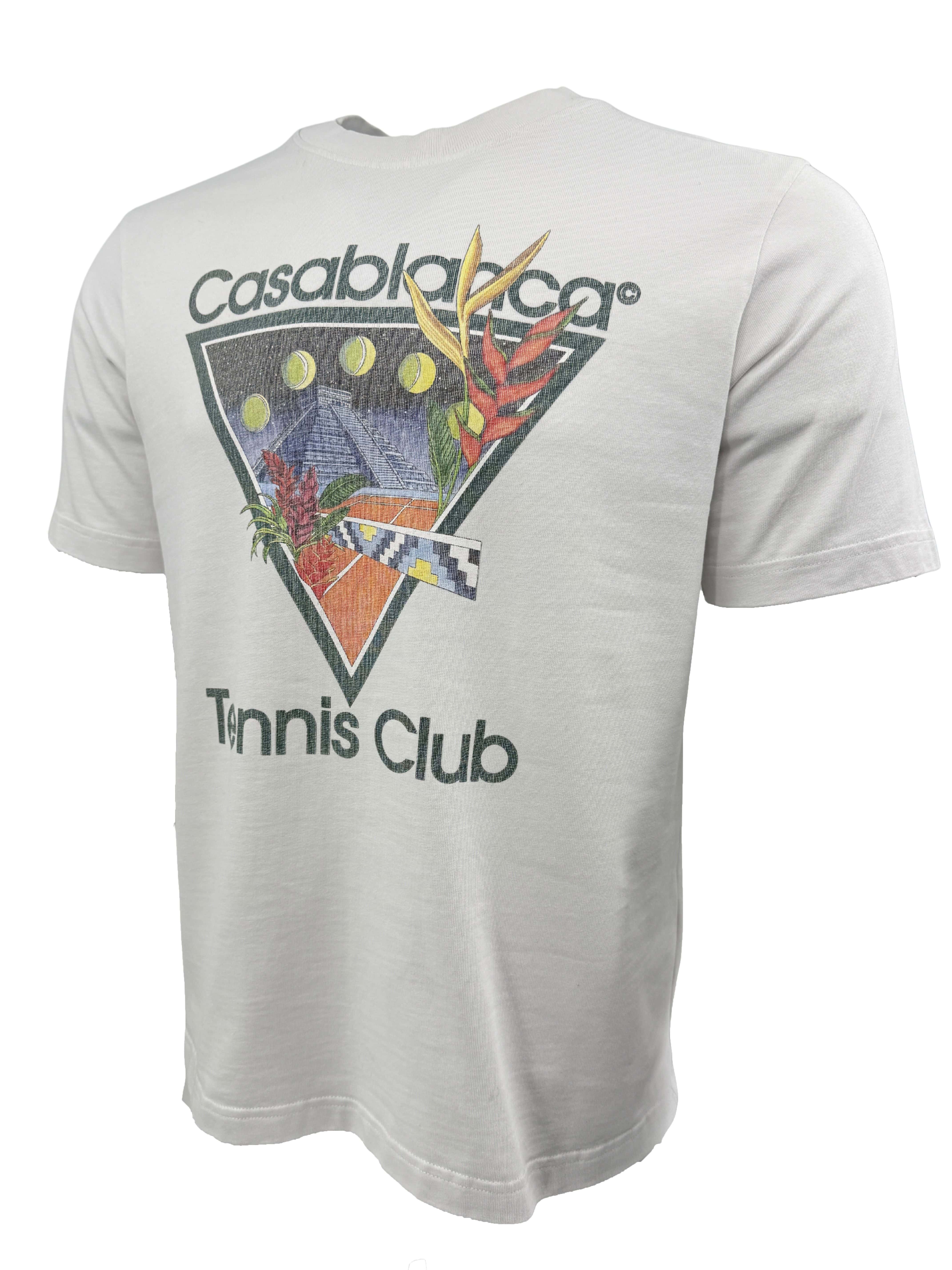 Casablanca Tennis Club Icon T-shirt - White WASH LABEL