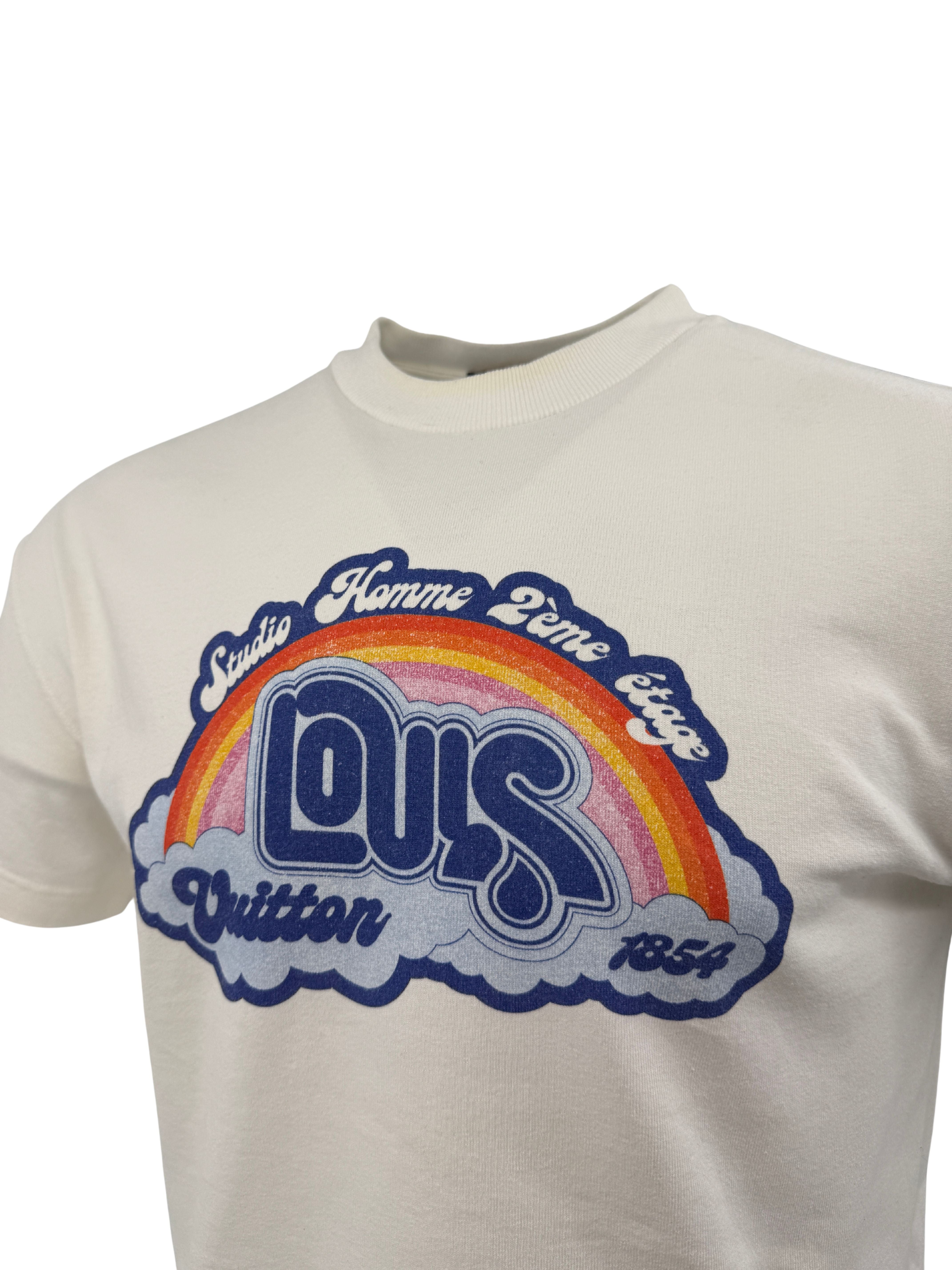 Louis Vuitton Rainbow Logo T-Shirt - White