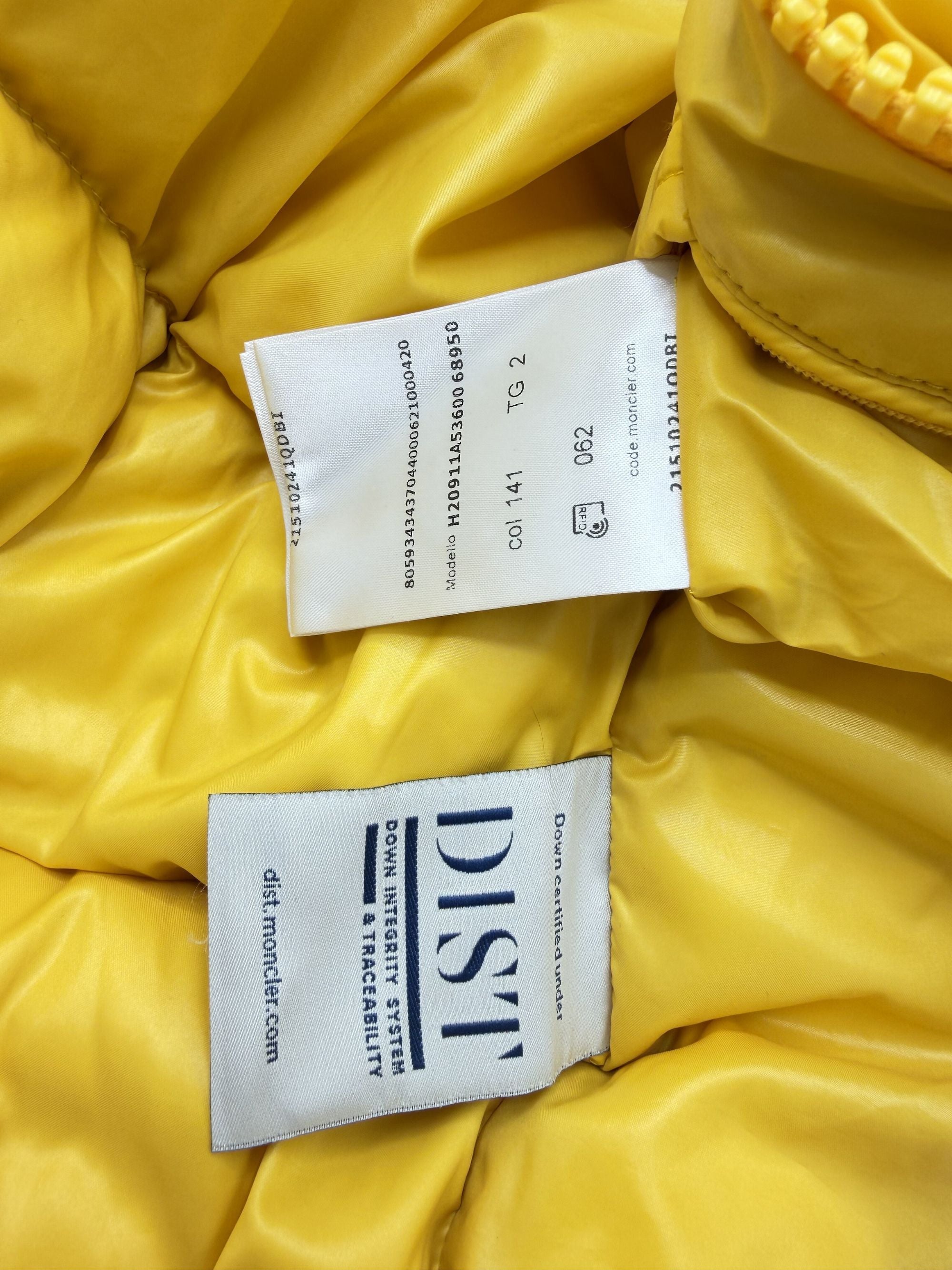 Moncler Maya Down Jacket - Yellow Moncler