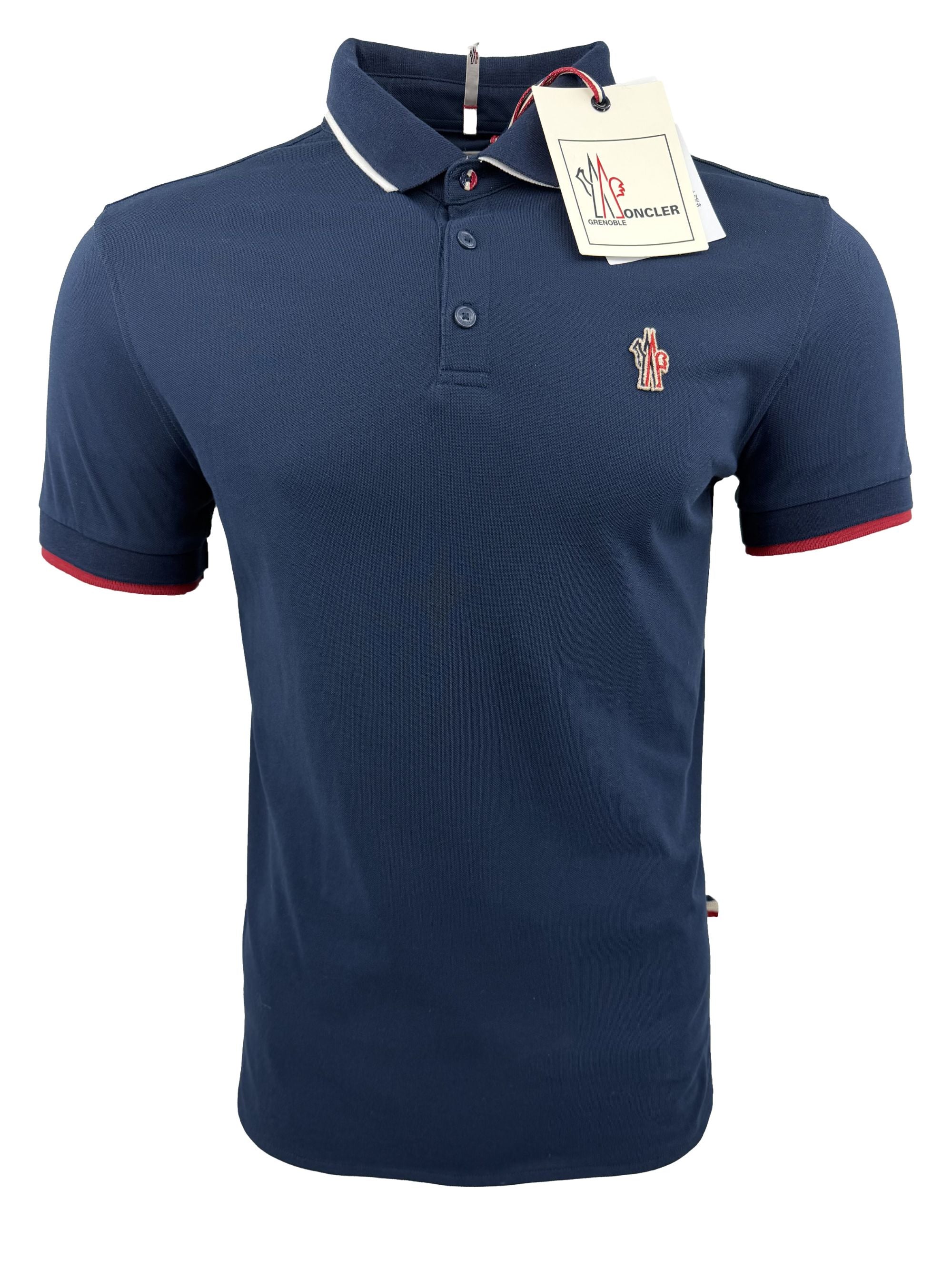 Moncler Grenoble Double Collar Polo - Navy (Unused) Moncler