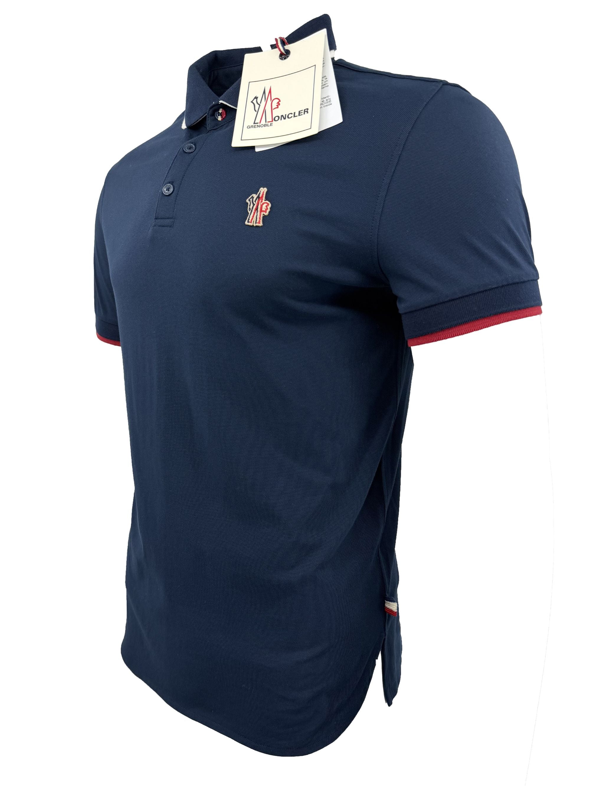 Moncler Grenoble Double Collar Polo - Navy (Unused) Moncler
