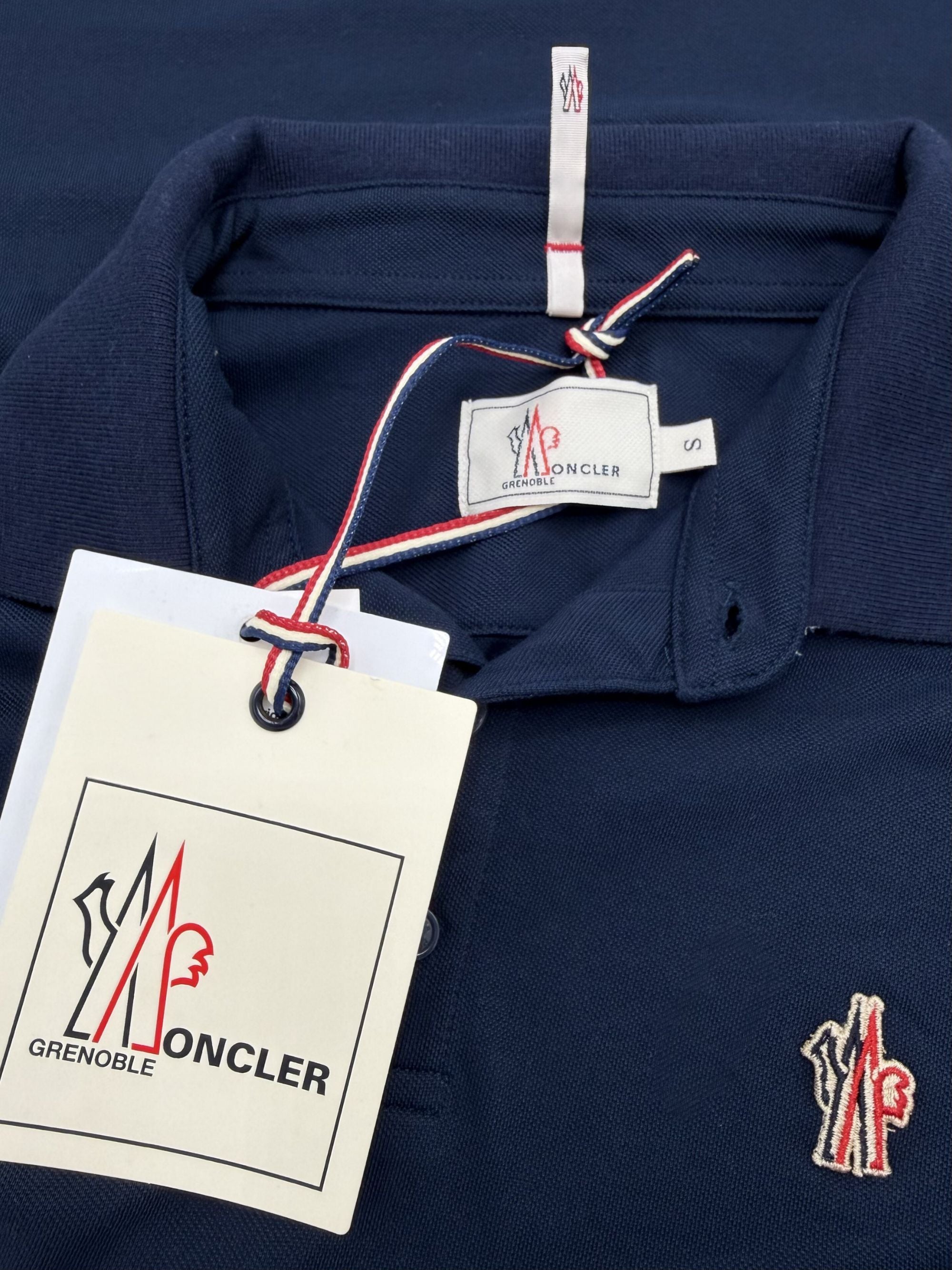 Moncler Grenoble Double Collar Polo - Navy (Unused) Moncler