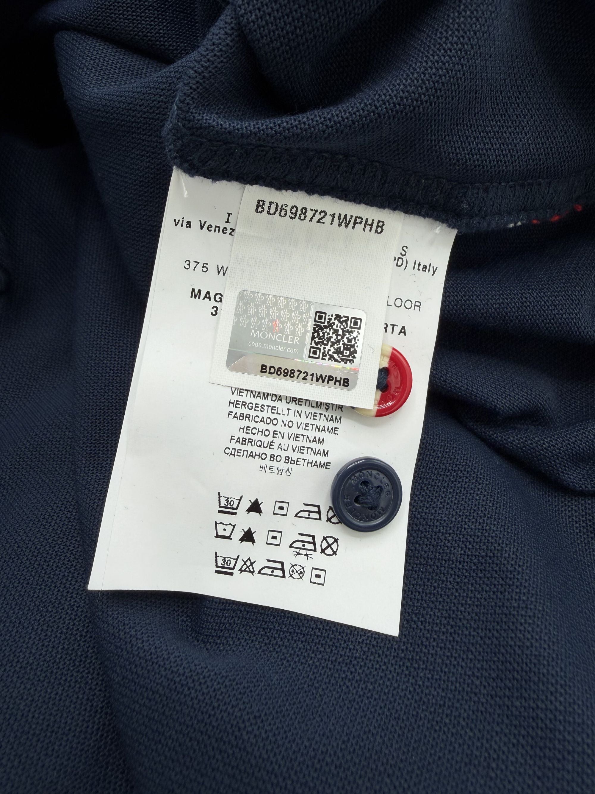Moncler Grenoble Double Collar Polo - Navy (Unused) Moncler