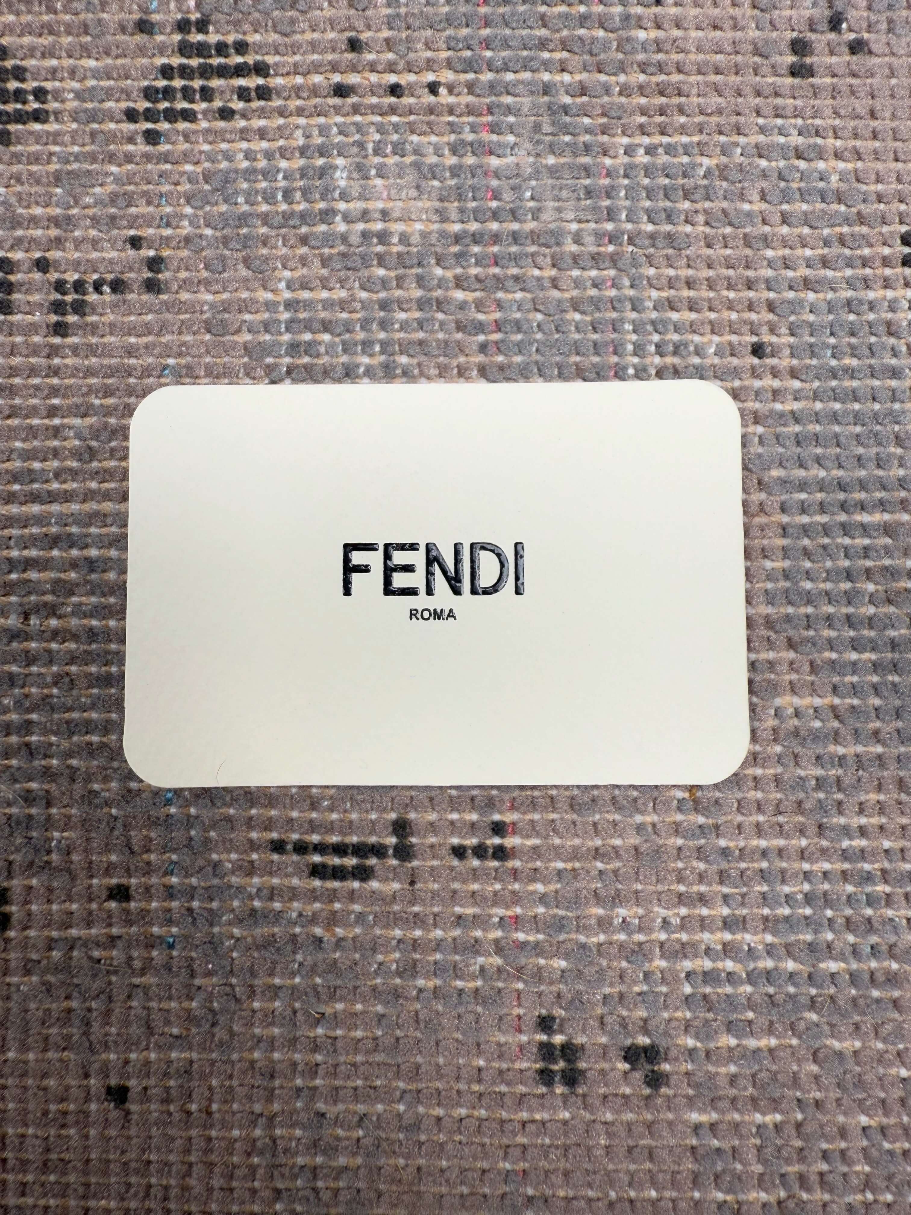 Fendi Baguette Convertible Leather Bag - Grey Fendi