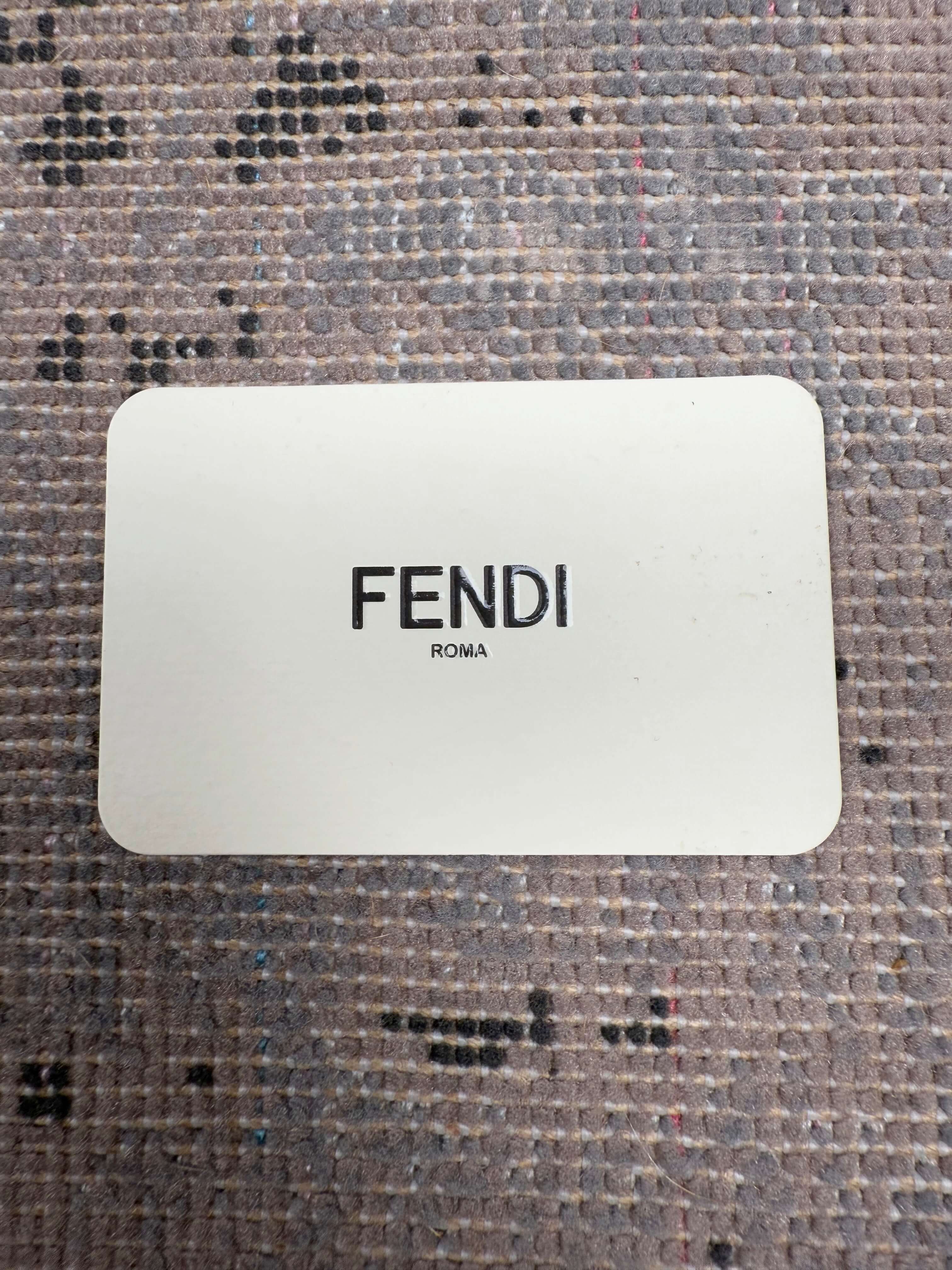 Fendi Baguette Convertible Leather Bag - Grey Fendi