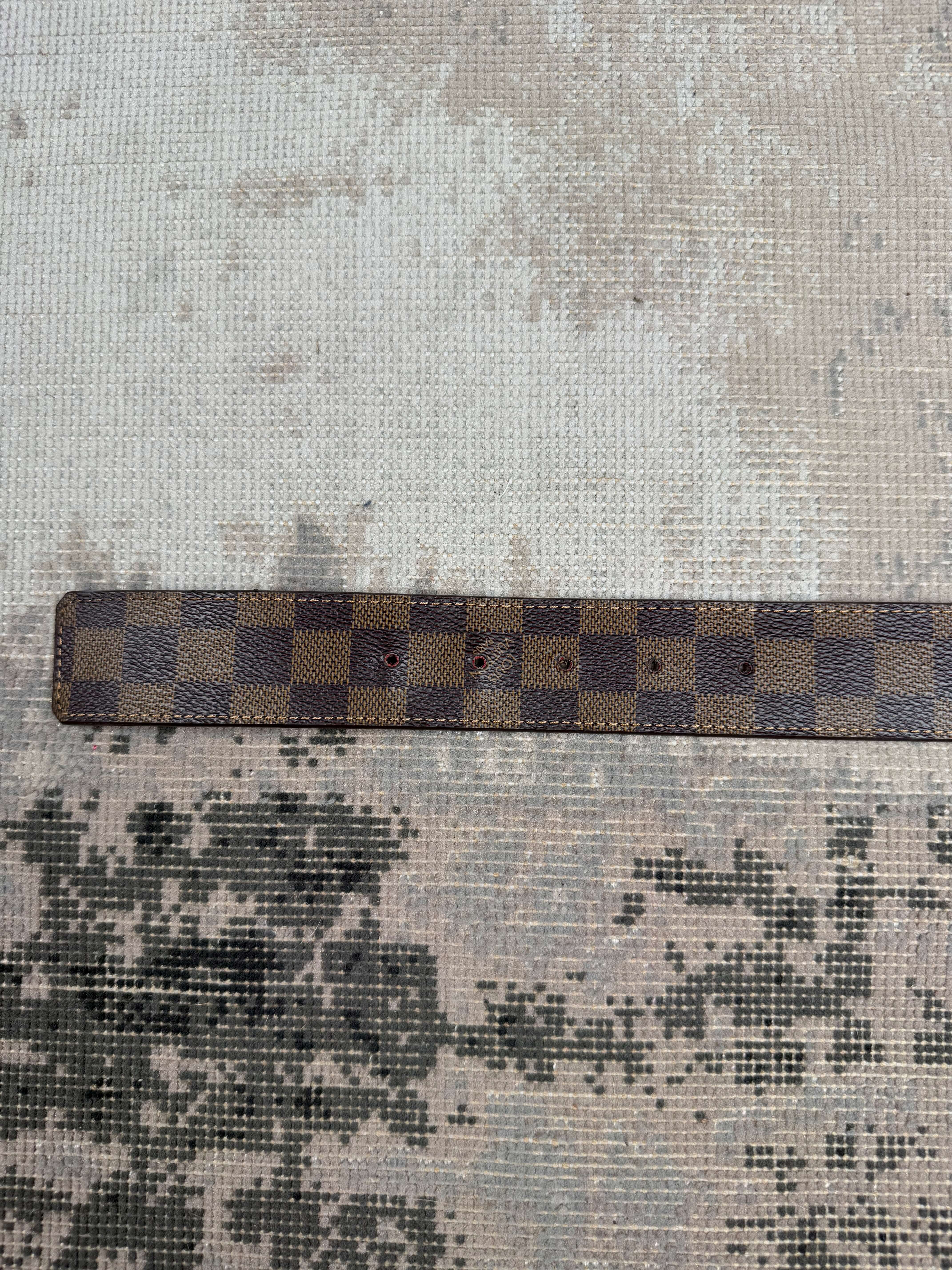 Louis Vuitton LV Initials 90cm Damier Belt - Brown Louis Vuitton