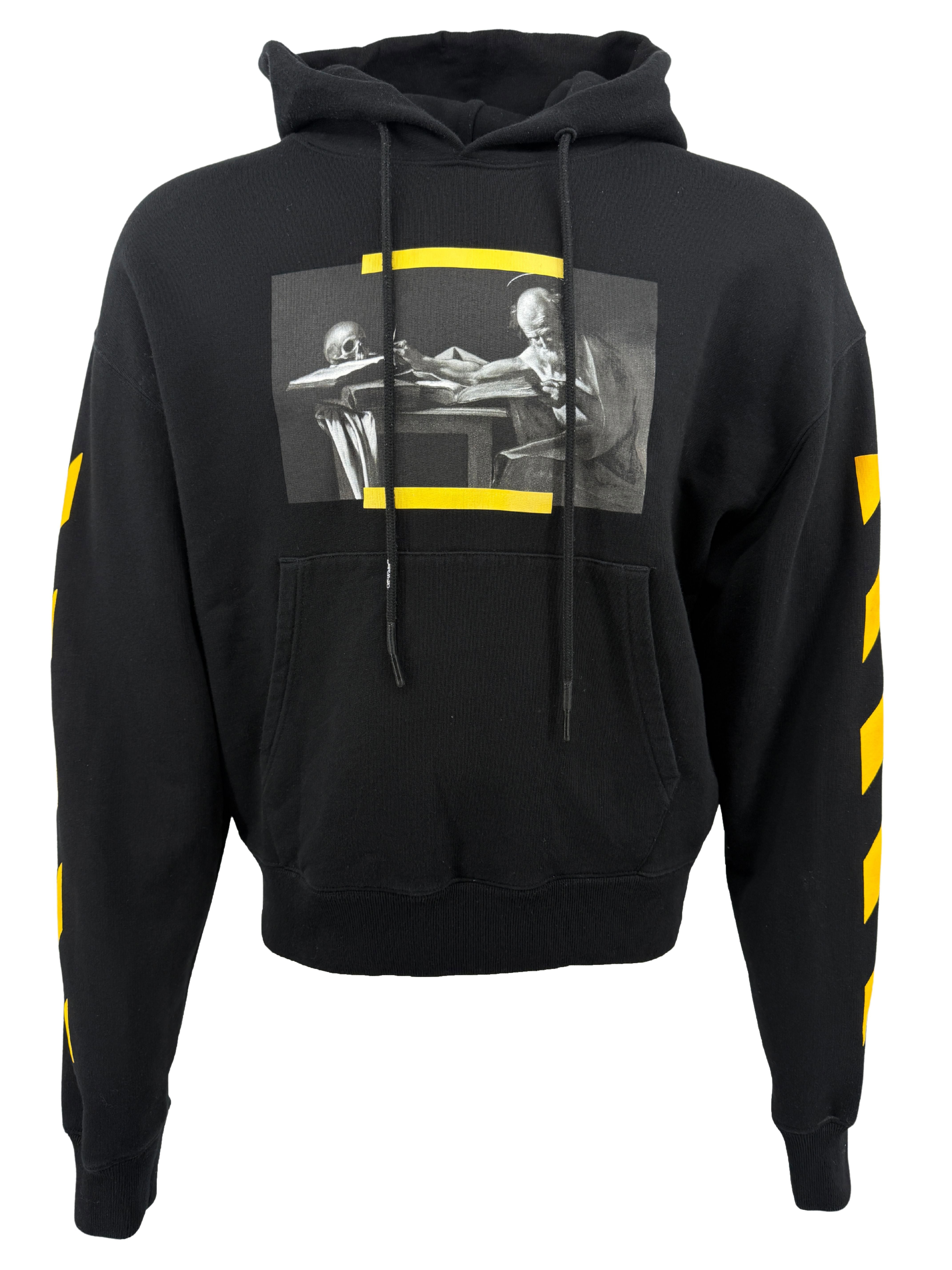 Off-White Caravaggio Painting Over Hoodie - Black