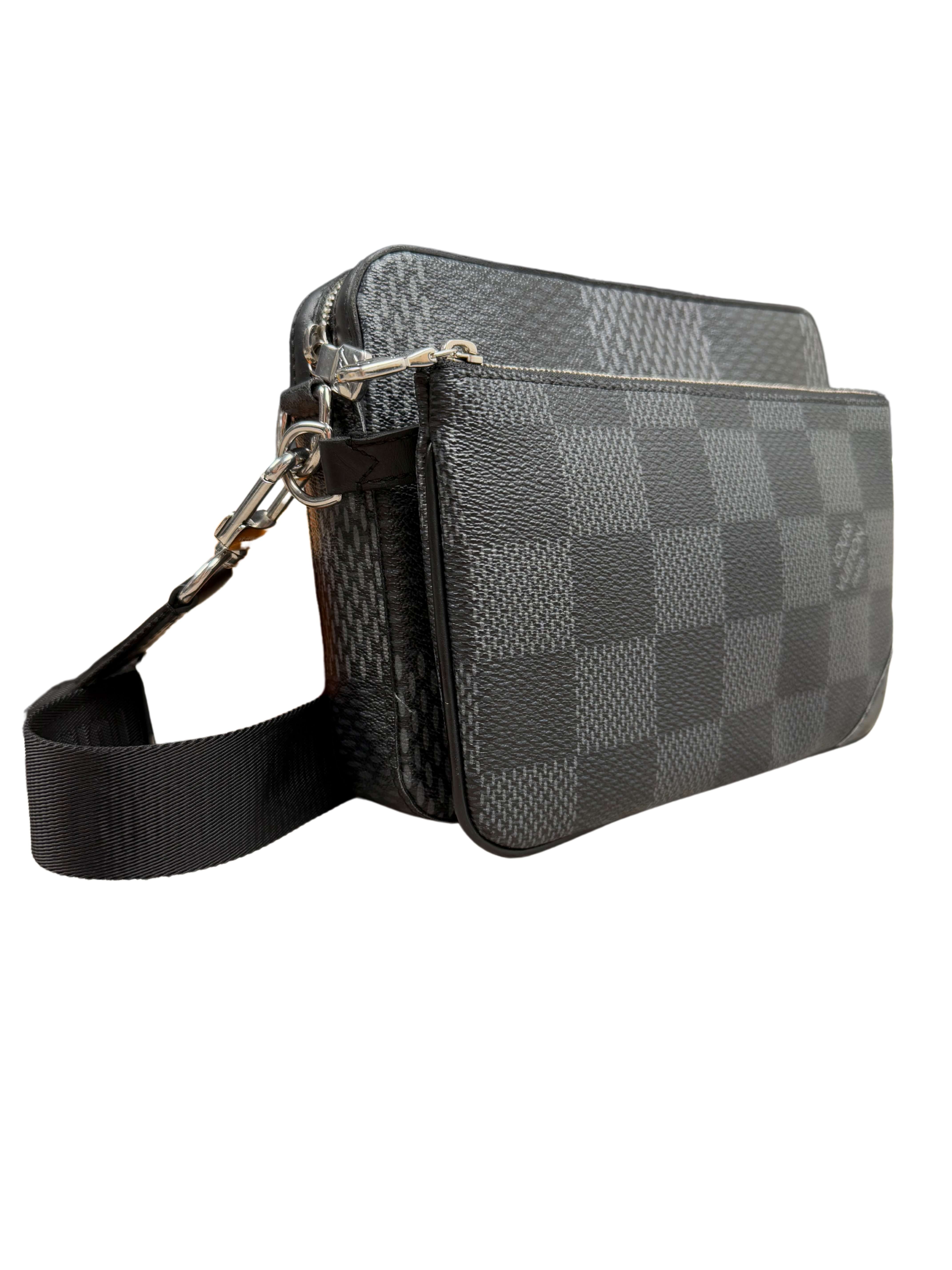 Louis Vuitton Trio Messenger Bag - Black