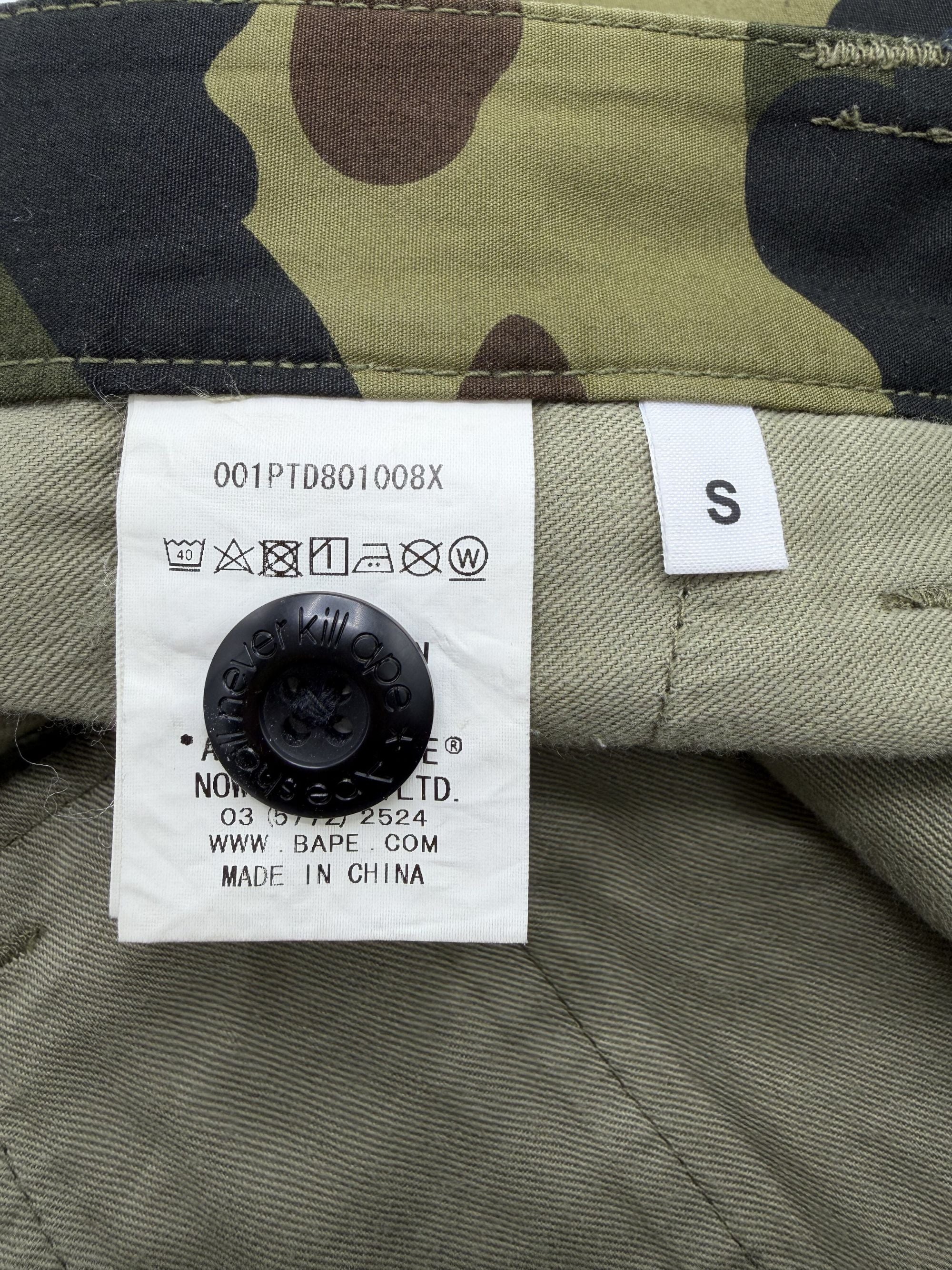 Bape Camo Shark Print Trousers - Khaki BAPE