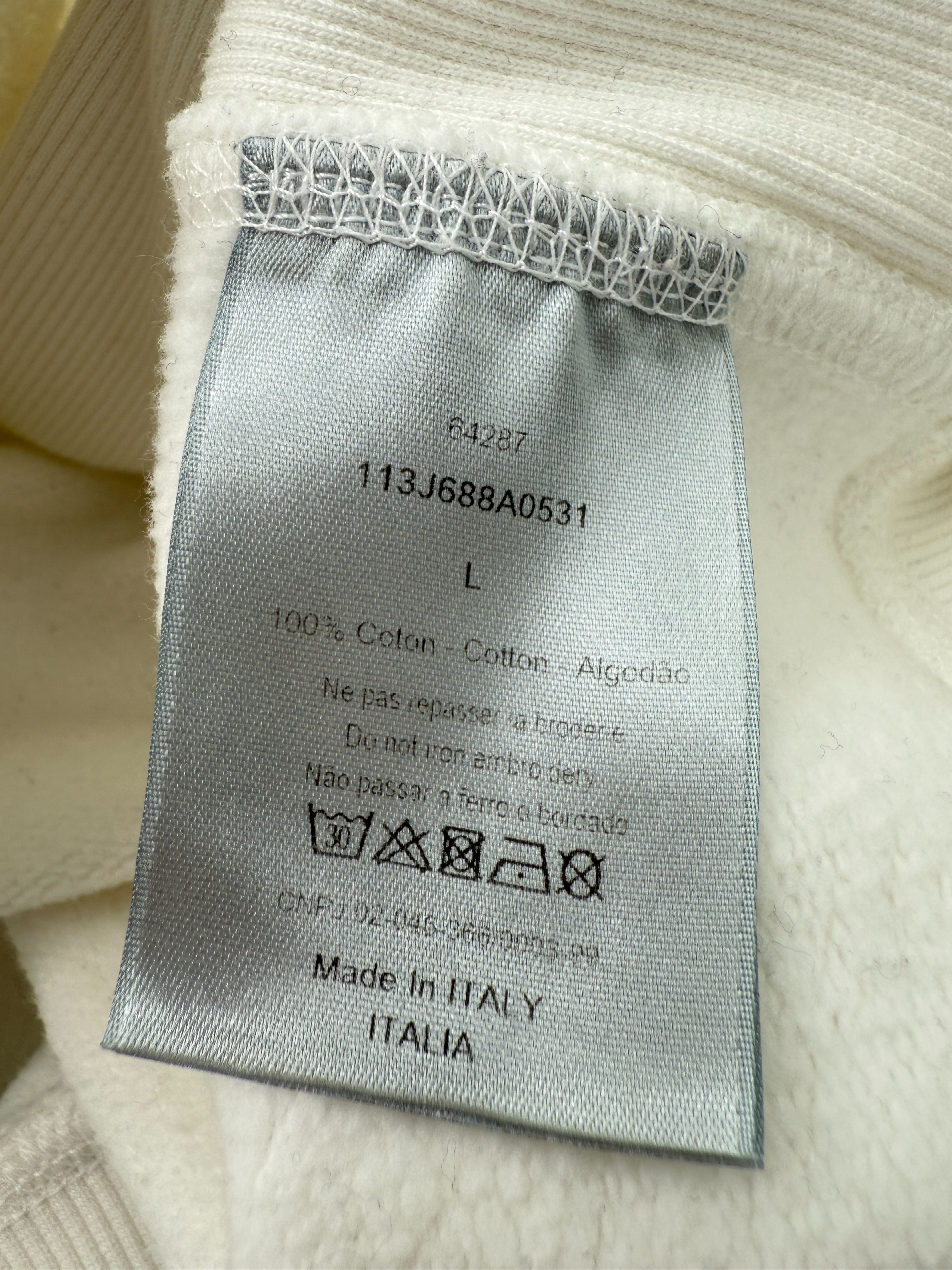 Dior Flowers Embroidered Hoodie - White Dior