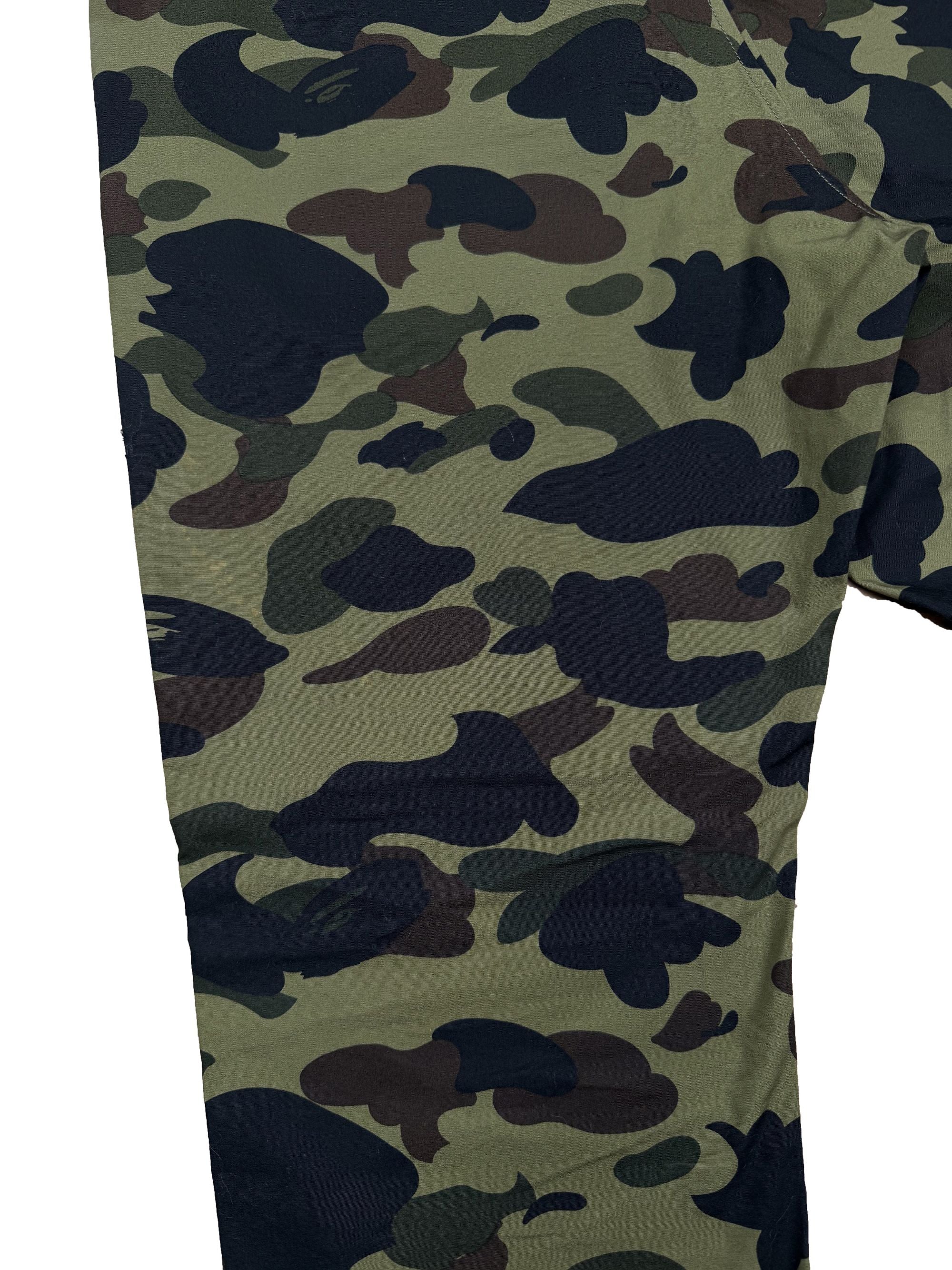 Bape Camo Shark Print Trousers - Khaki BAPE