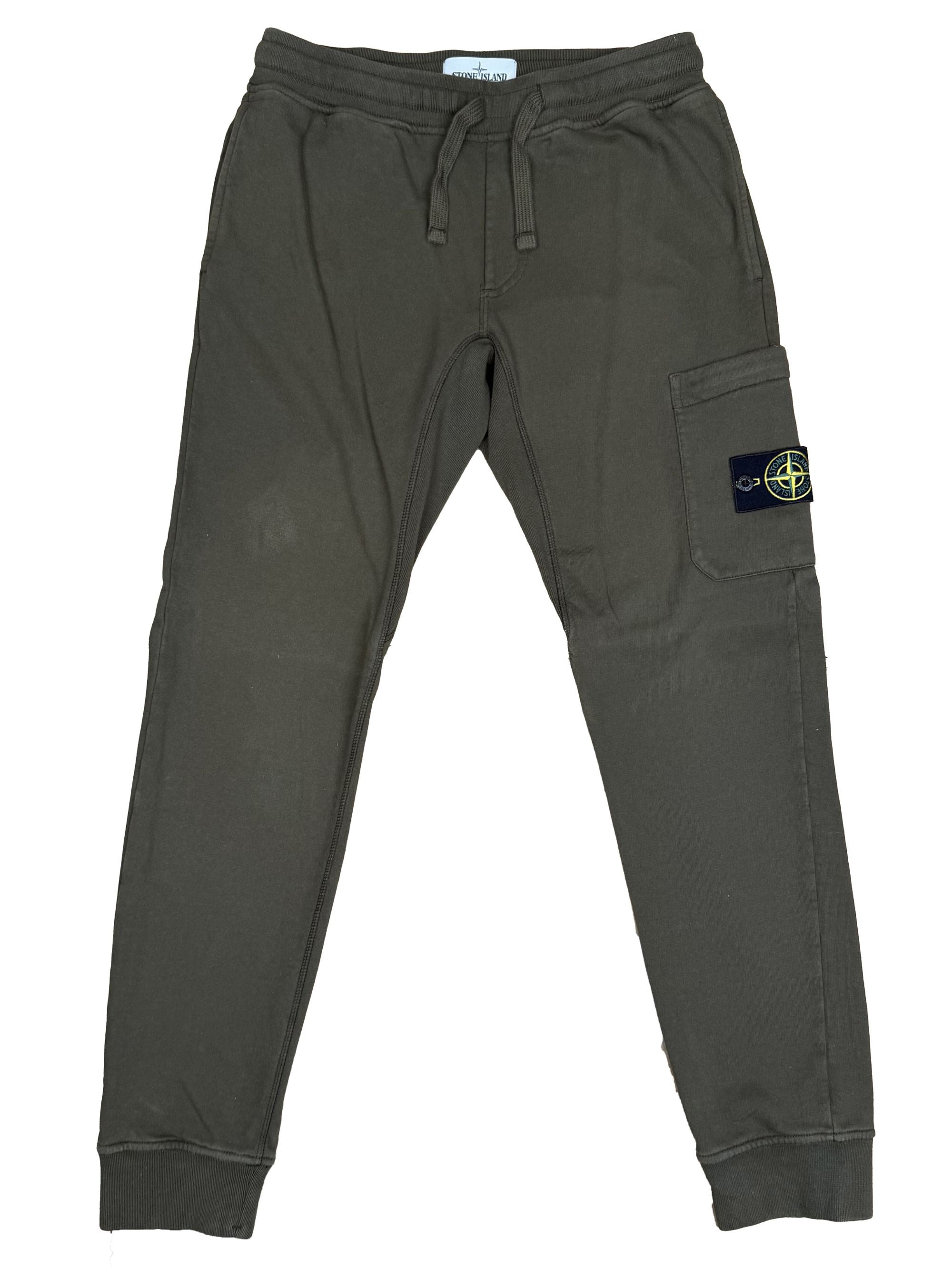 Stone Island Badge Joggers - Khaki Stone Island